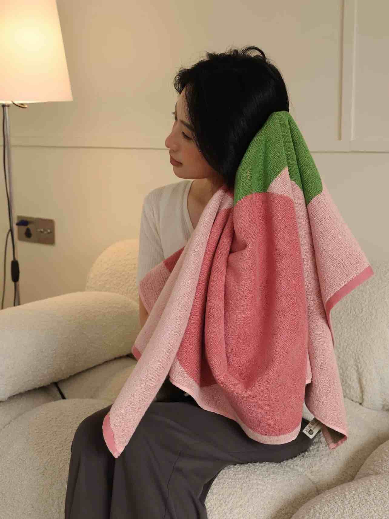 Cute Whimsical Floral Bath Towel - Soft, Absorbent, 100% Staple Cotton - Image 5