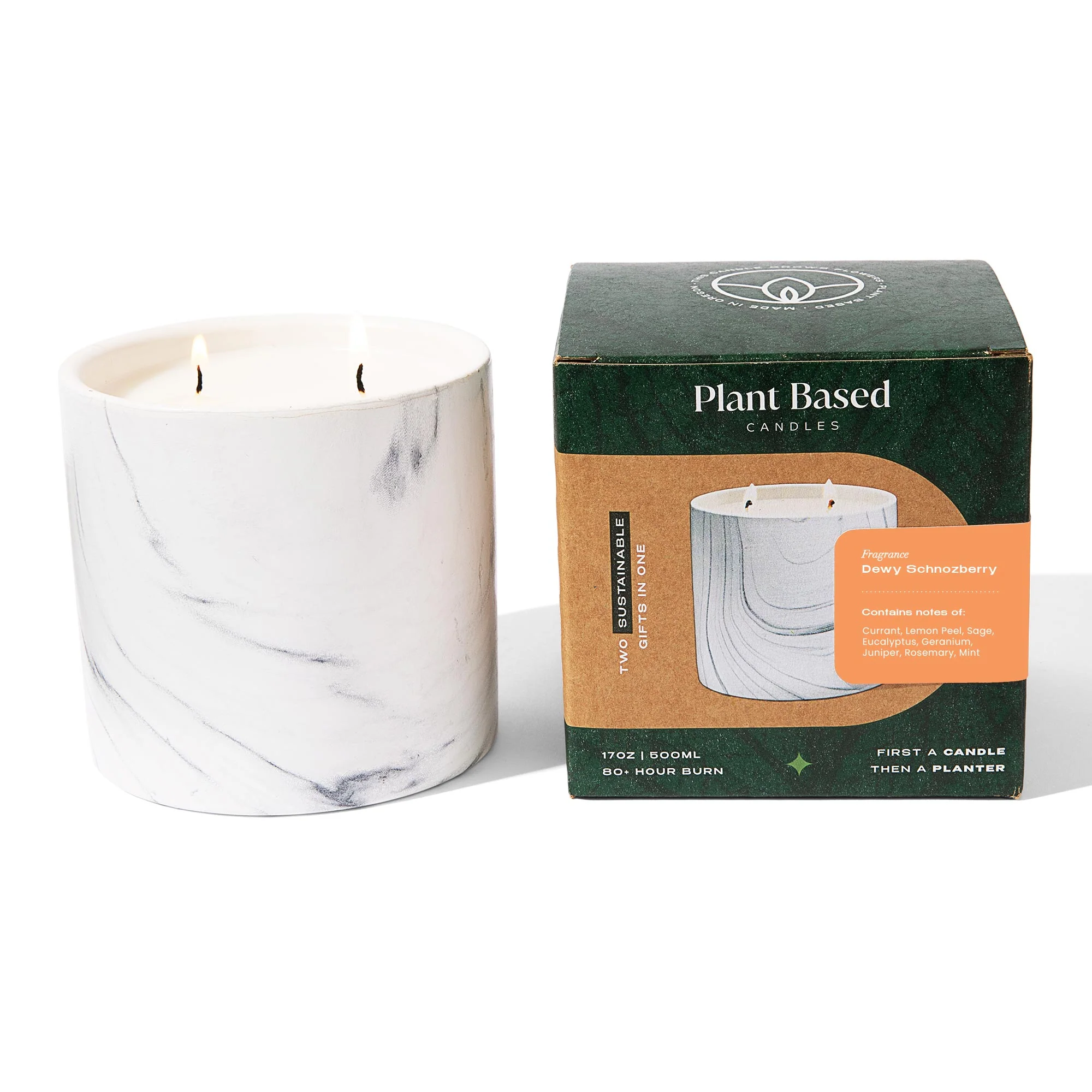 Dewy Schnozberry White Marble Candle 17oz - Image 7