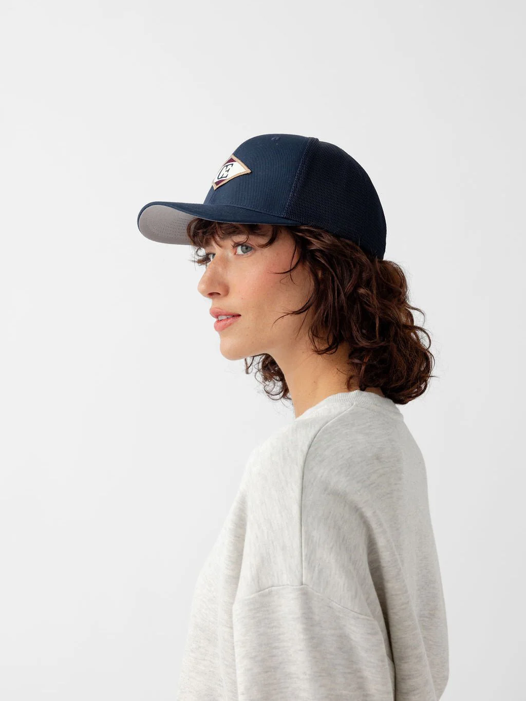 Diamond Mesh Trucker Hat - Image 6
