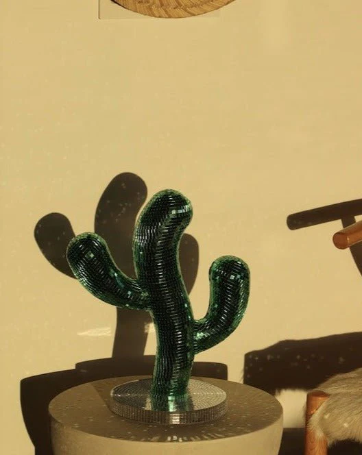 Disco Dancing Cactus, Whimsical Dopamine Decor, Quirky Decorative Object - Image 2