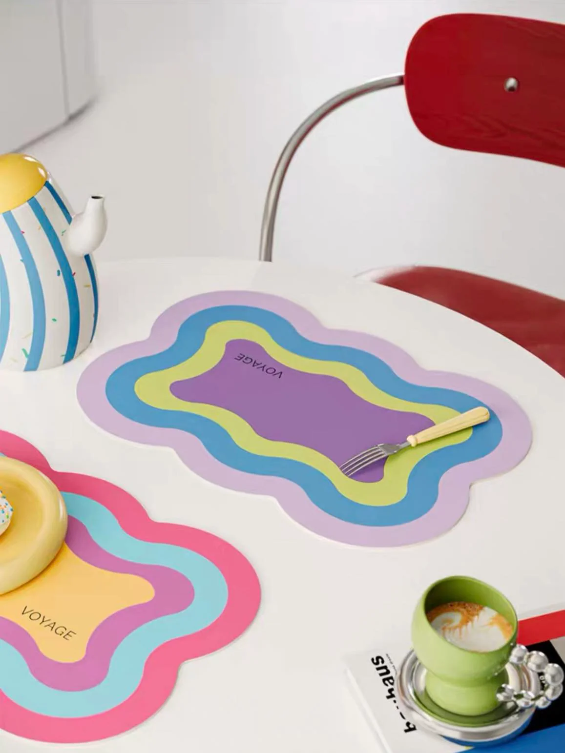 Dopamine Scalloped-edge Placemat Set Of 4 Pcs for Whimsical Table Setting - Image 5