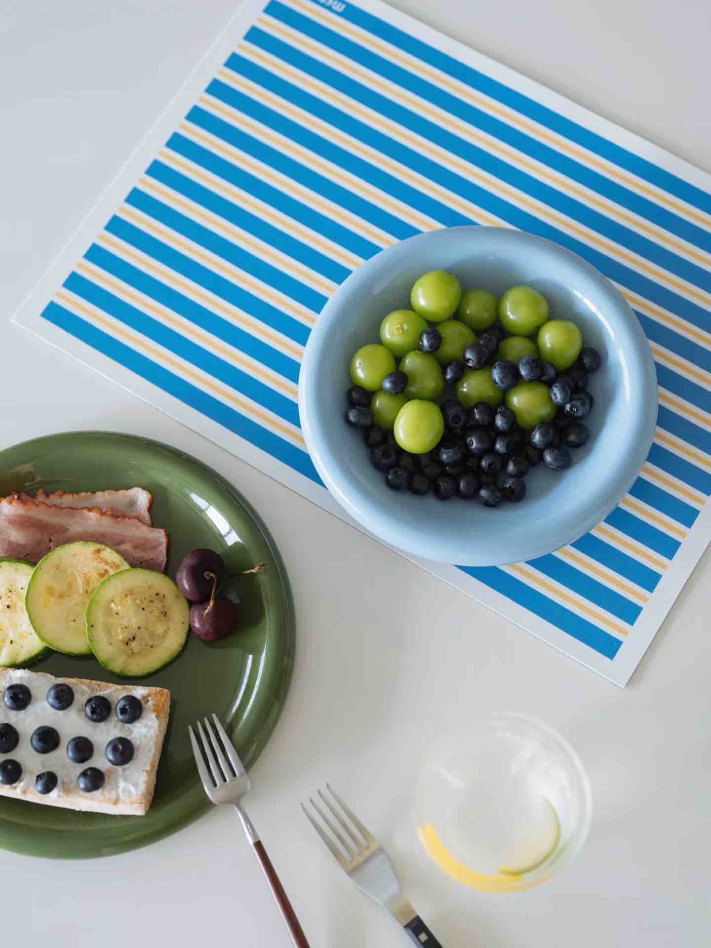Dopamine Stripe Placemat Set Of 4 Pcs For Table Setting, Easy Cleaning - Image 6