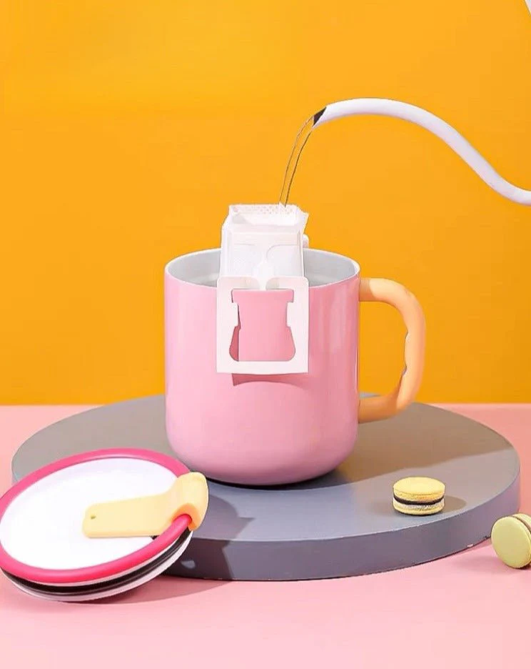 Dopamine Vacuum Insulated Coffee Mug with Lid & Handle - Image 3