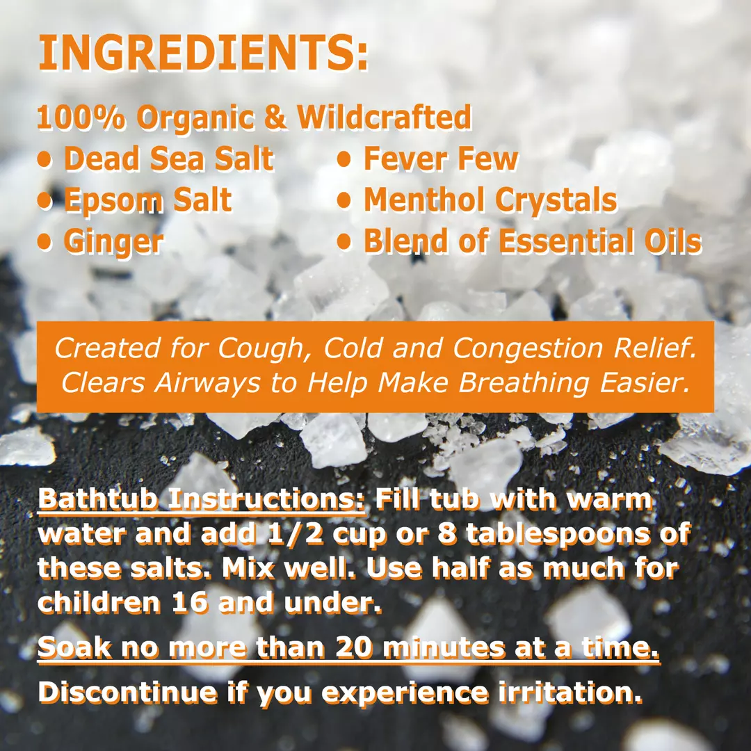 28 - Dr. Cole's Organic Cough Cold Congestion Bath Salts - Image 5
