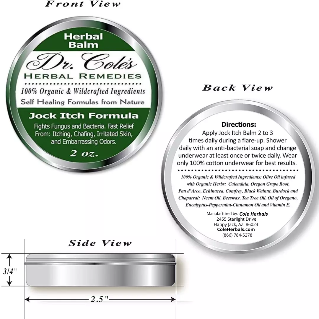 10 - Dr. Cole's Organic Jock Itch Ointment - Image 2