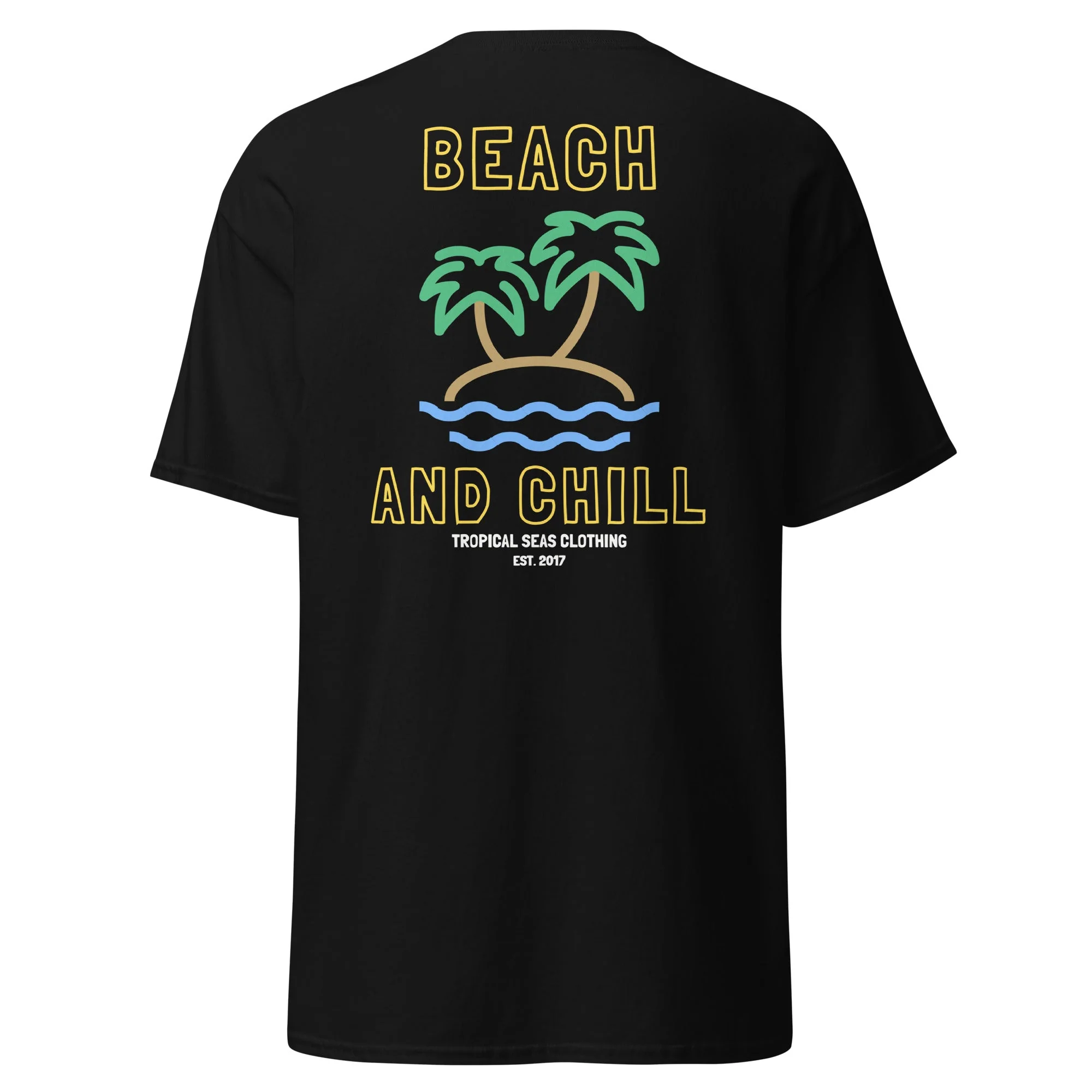 Embroidered Beach and Chill Classic Tee - Image 2