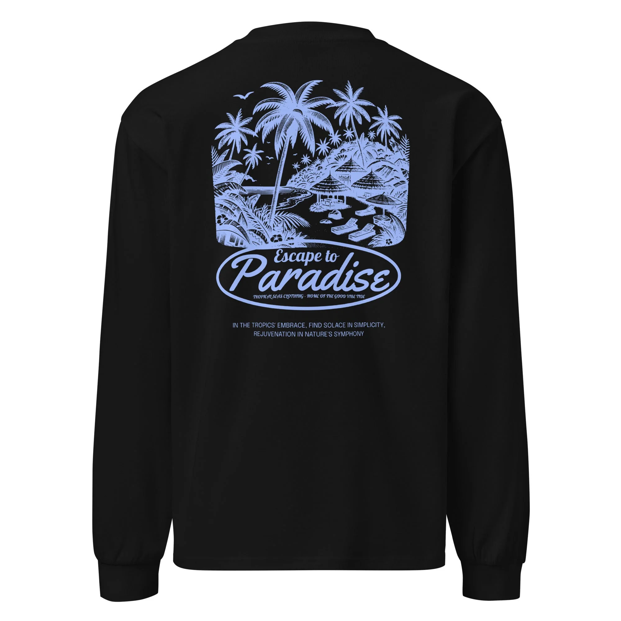 Escape to Paradise Premium heavyweight long sleeve shirt - Image 10