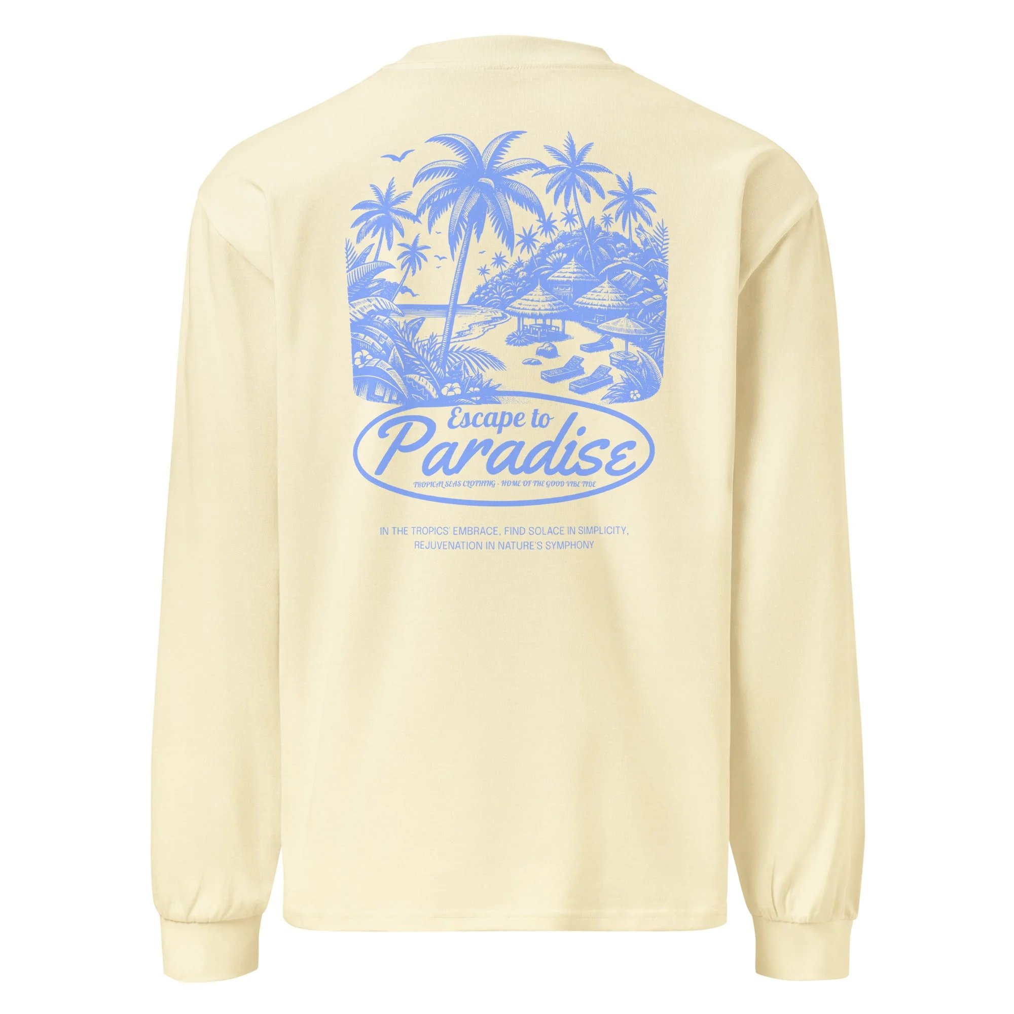 Escape to Paradise Premium heavyweight long sleeve shirt - Image 14