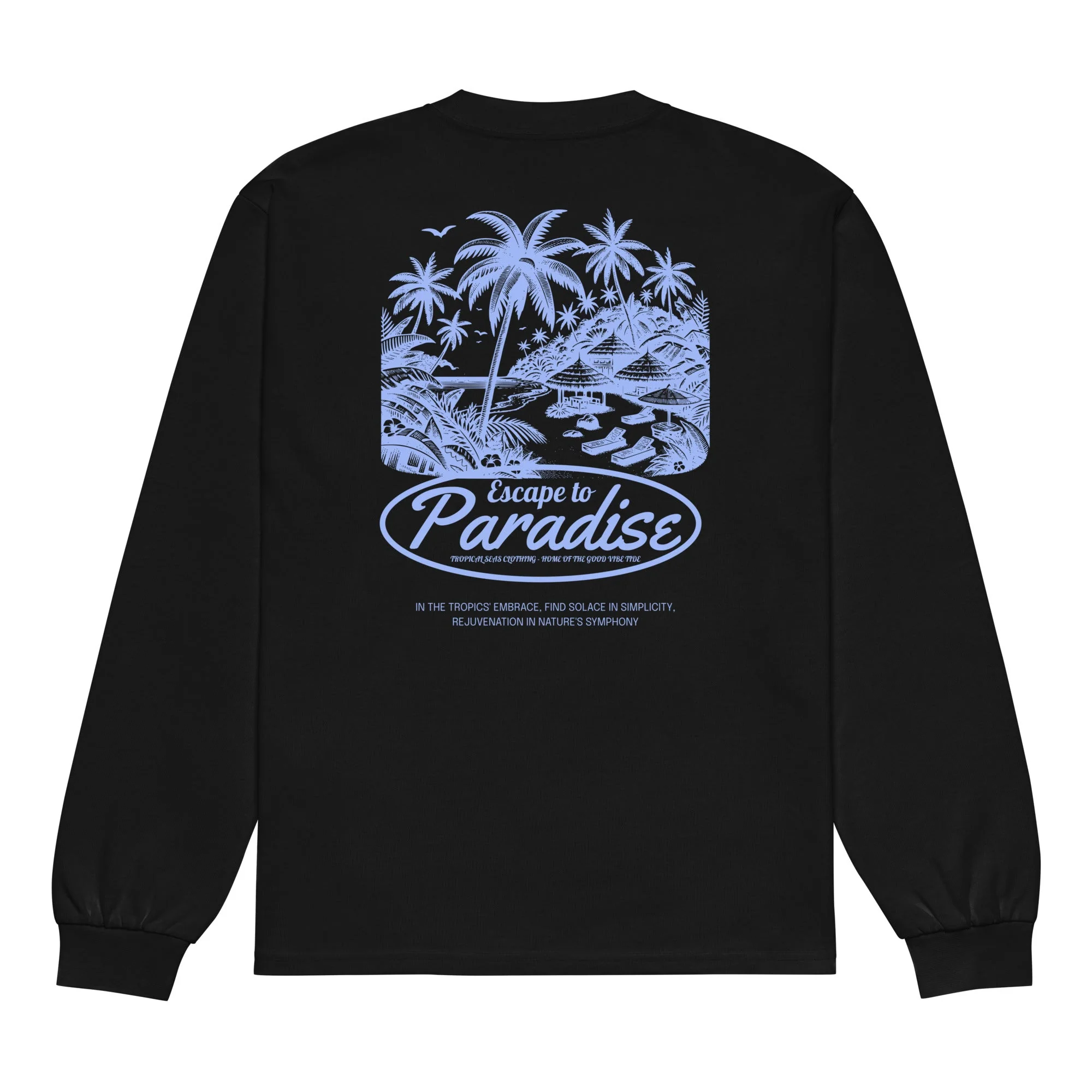 Escape to Paradise Premium heavyweight long sleeve shirt - Image 4