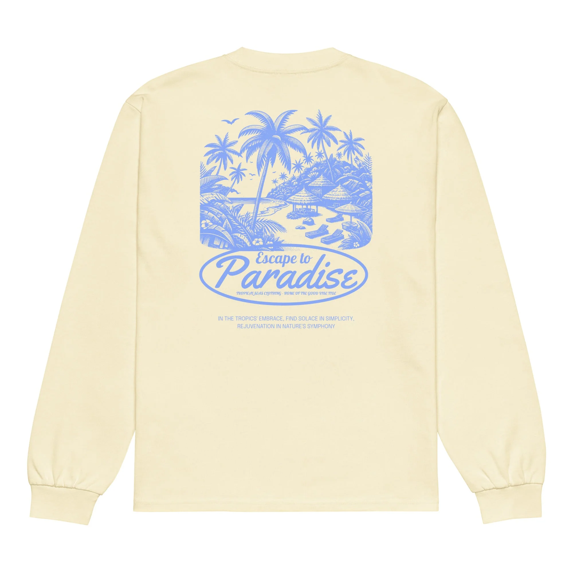 Escape to Paradise Premium heavyweight long sleeve shirt - Image 5