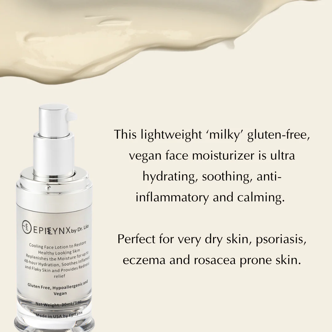 Face Moisturizer for Sensitive and Dry Skin - Lightweight - Image 3