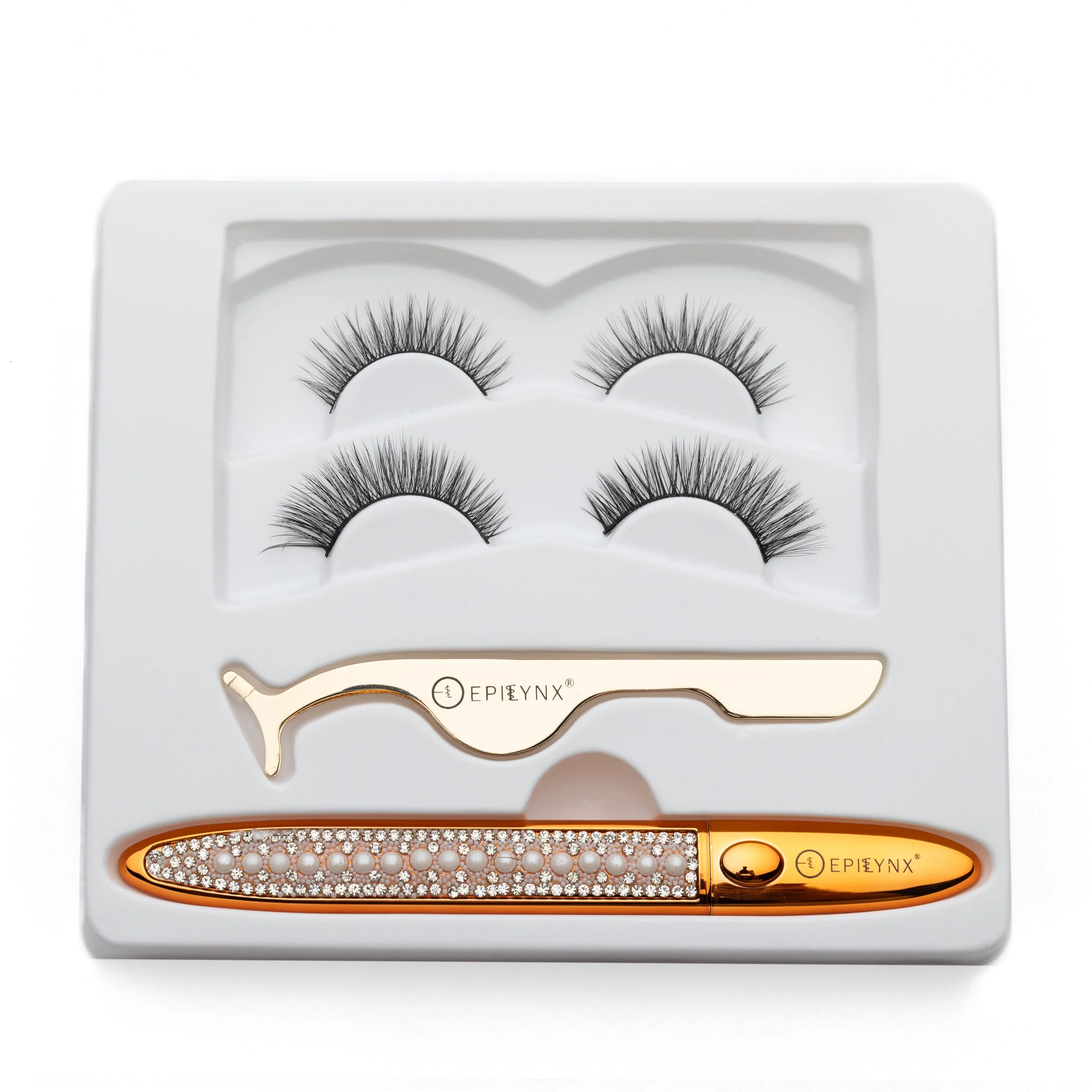 False Eyelashes - No Glue Black Eyeliner and Lashes Kit - Image 13