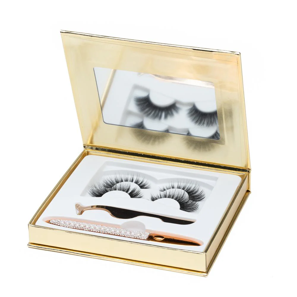 False Eyelashes - No Glue Black Eyeliner and Lashes Kit - Image 16