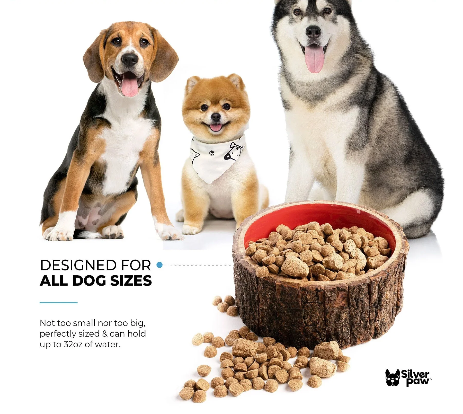 πΆ Farmhouse Wood Dog Bowl β BPA-Free, Non-Slip & Stylish Pet Dish (32oz) - Image 7