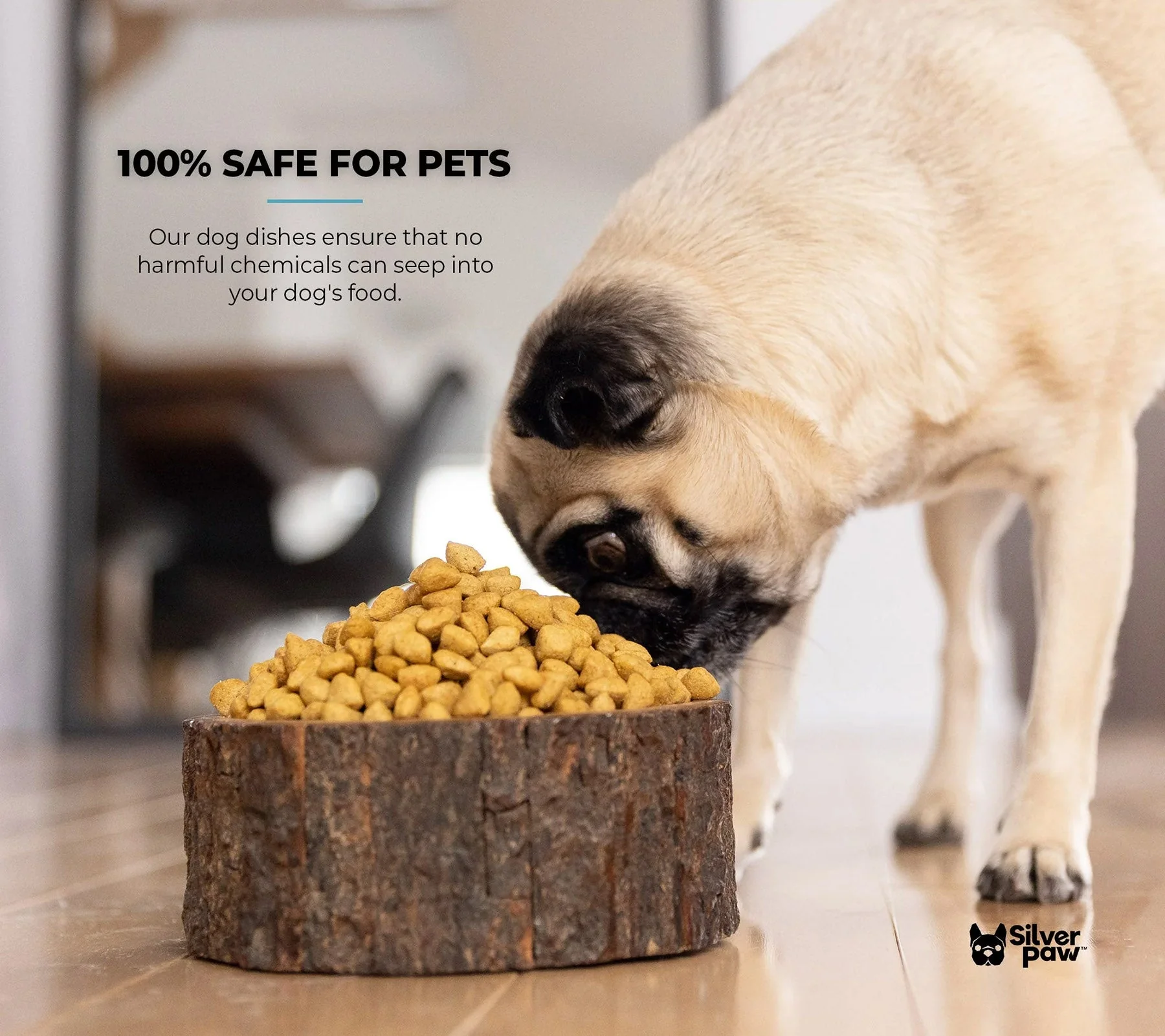 πΆ Farmhouse Wood Dog Bowl β BPA-Free, Non-Slip & Stylish Pet Dish (32oz) - Image 9