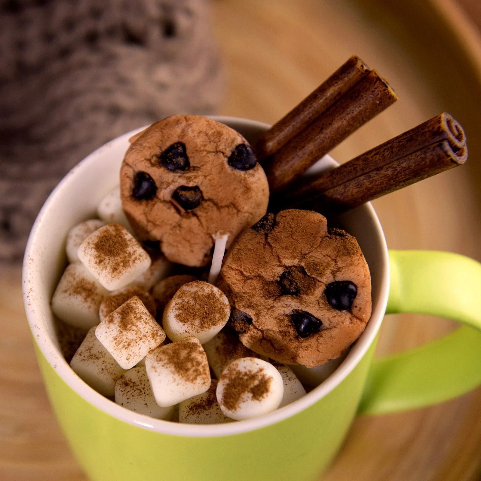 Fireside Cocoa Candle Mug Realistic Food Candle - Image 5