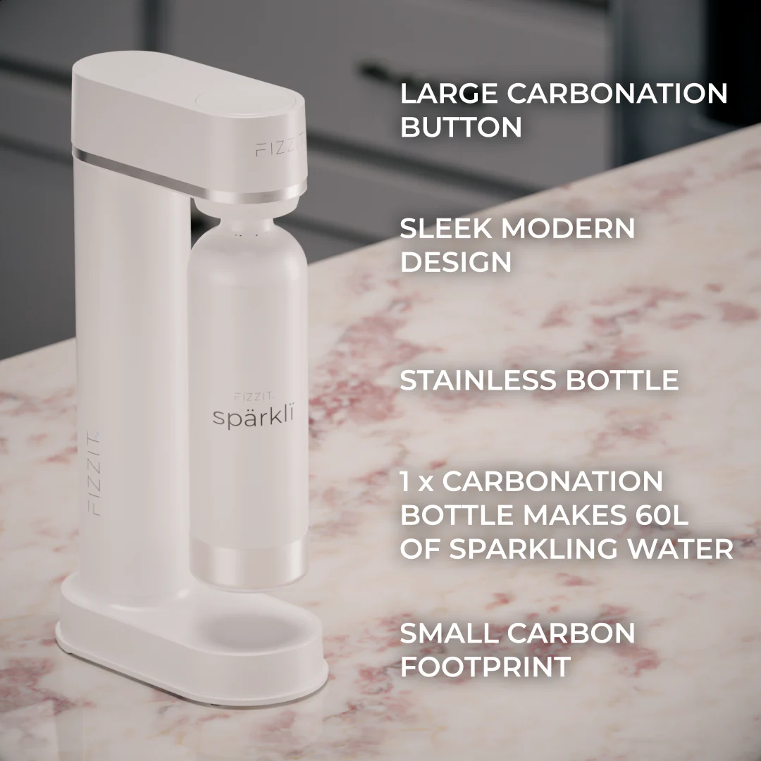 Fizzit Spärklï Carbonated Water Soda Maker with Stainless Steel Bottle Included - Image 21