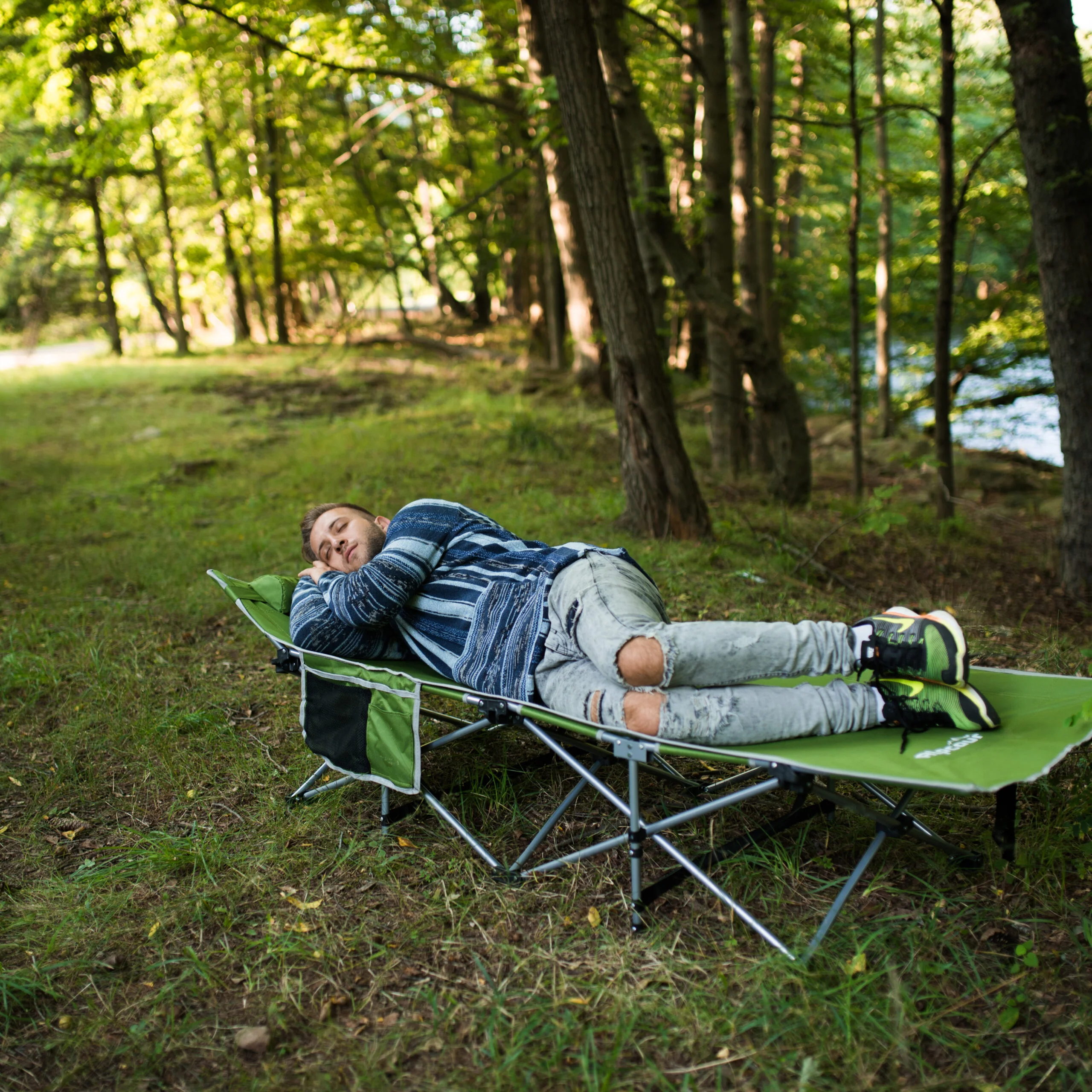 Folding Camping Cot - Large - Image 6