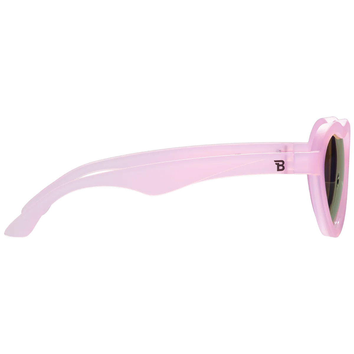 Frosted Pink Heart | Purple Polarized Mirrored Lenses - Image 3