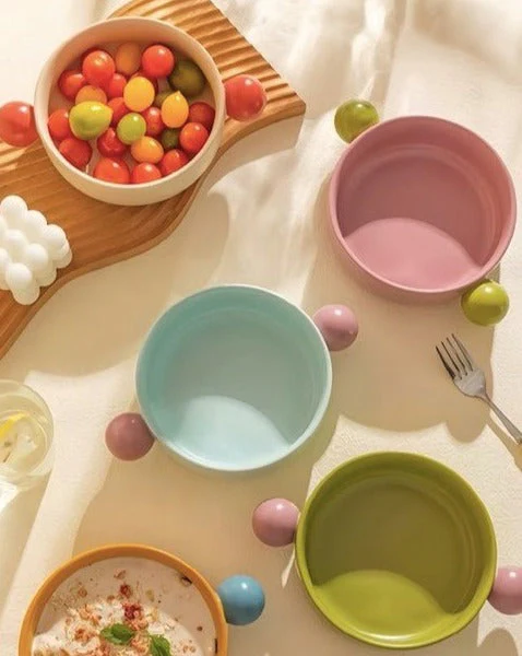 Gelato Pasta Bowl - Cute Dopamine Whimsical Ceramic Dinnerware - Image 6