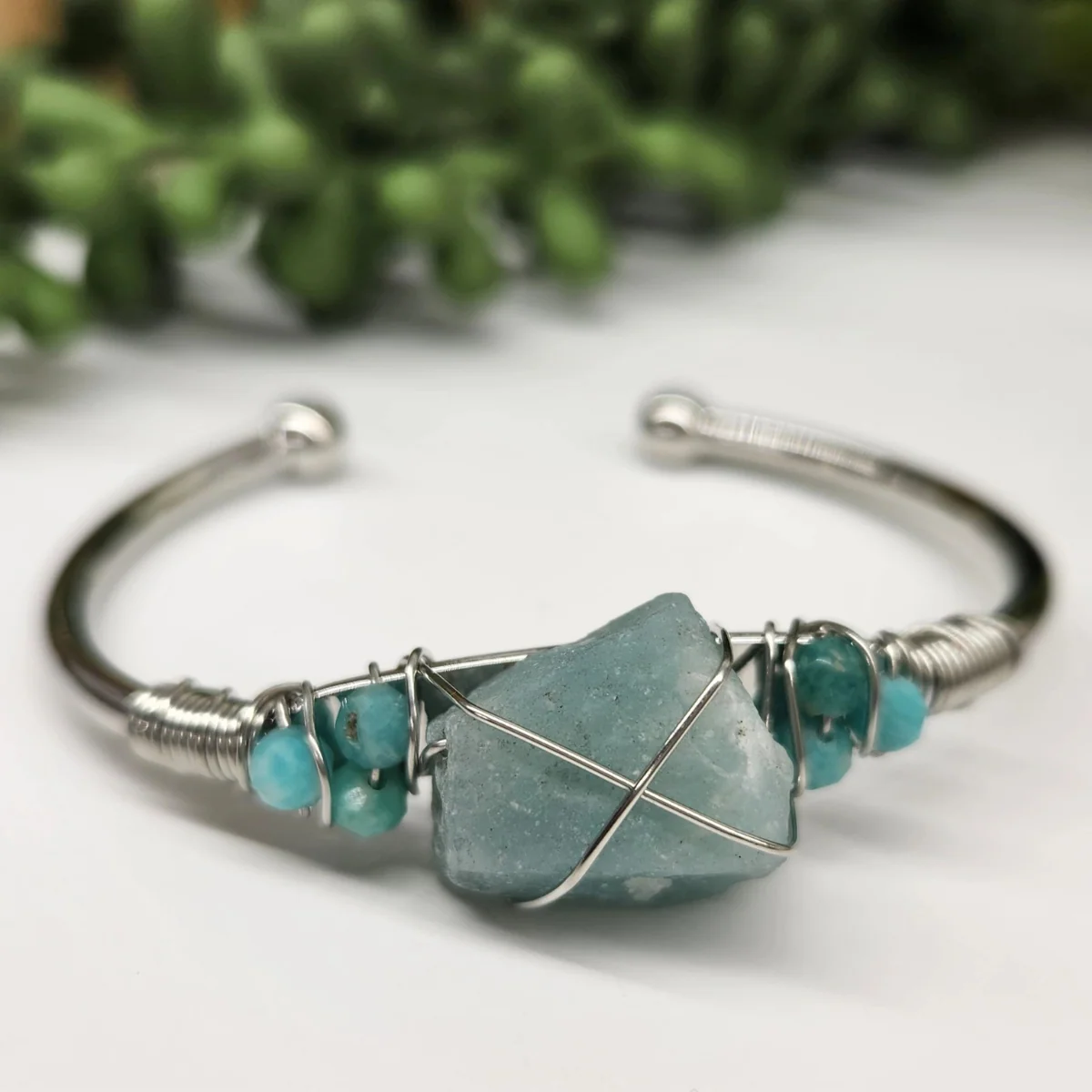 Gemstone Wire-Wrapped Bracelet - Image 11