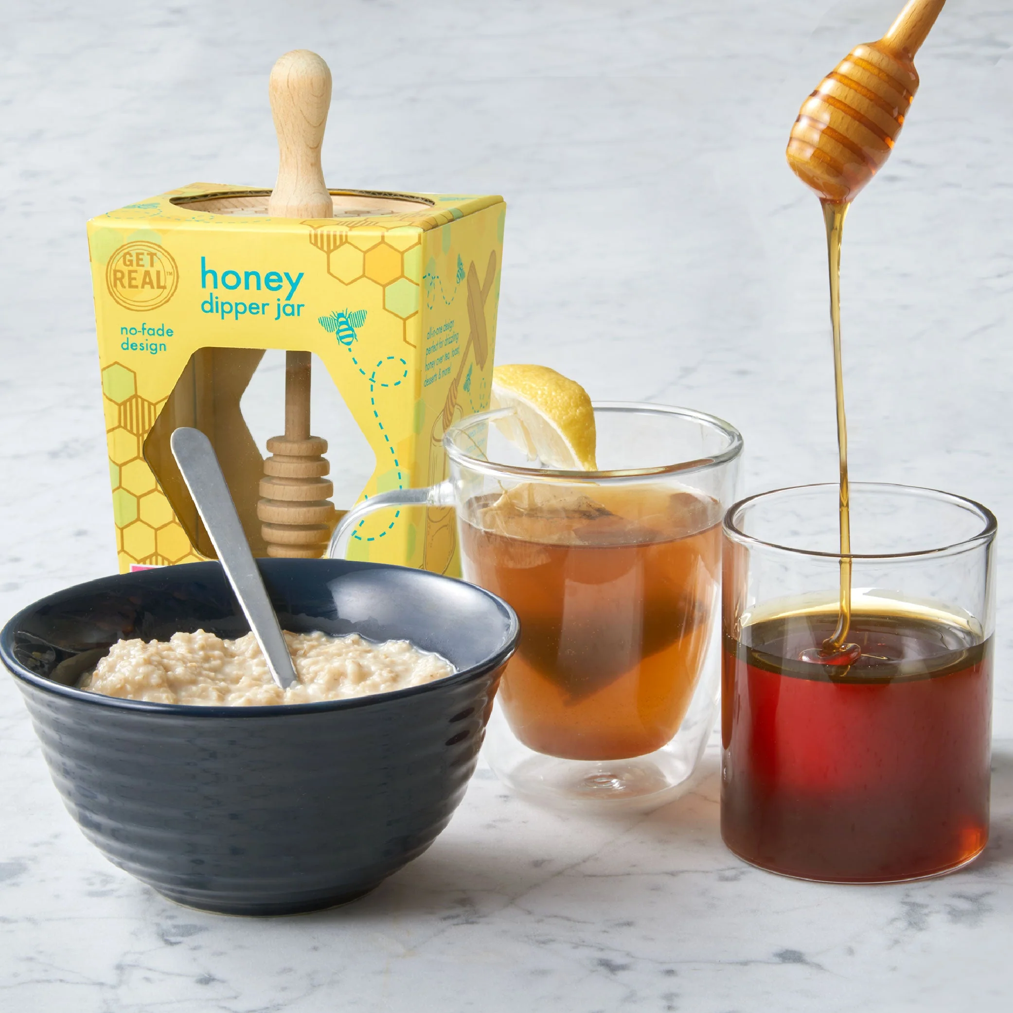 Glass Honey Dipper Jar - Honey Bee - Image 4