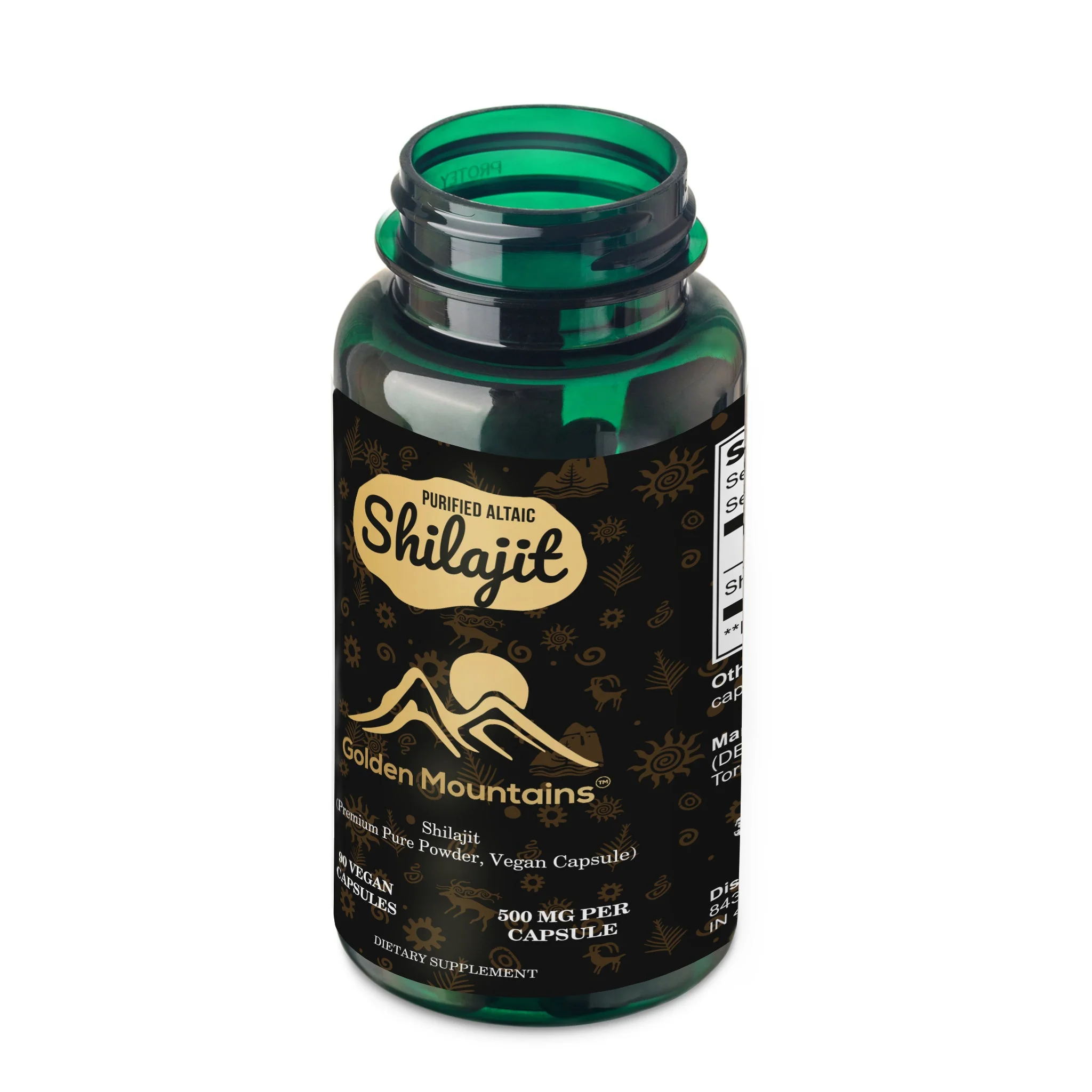 Golden Mountains Shilajit Vegan Capsules – 500mg | 90 Count - Image 7