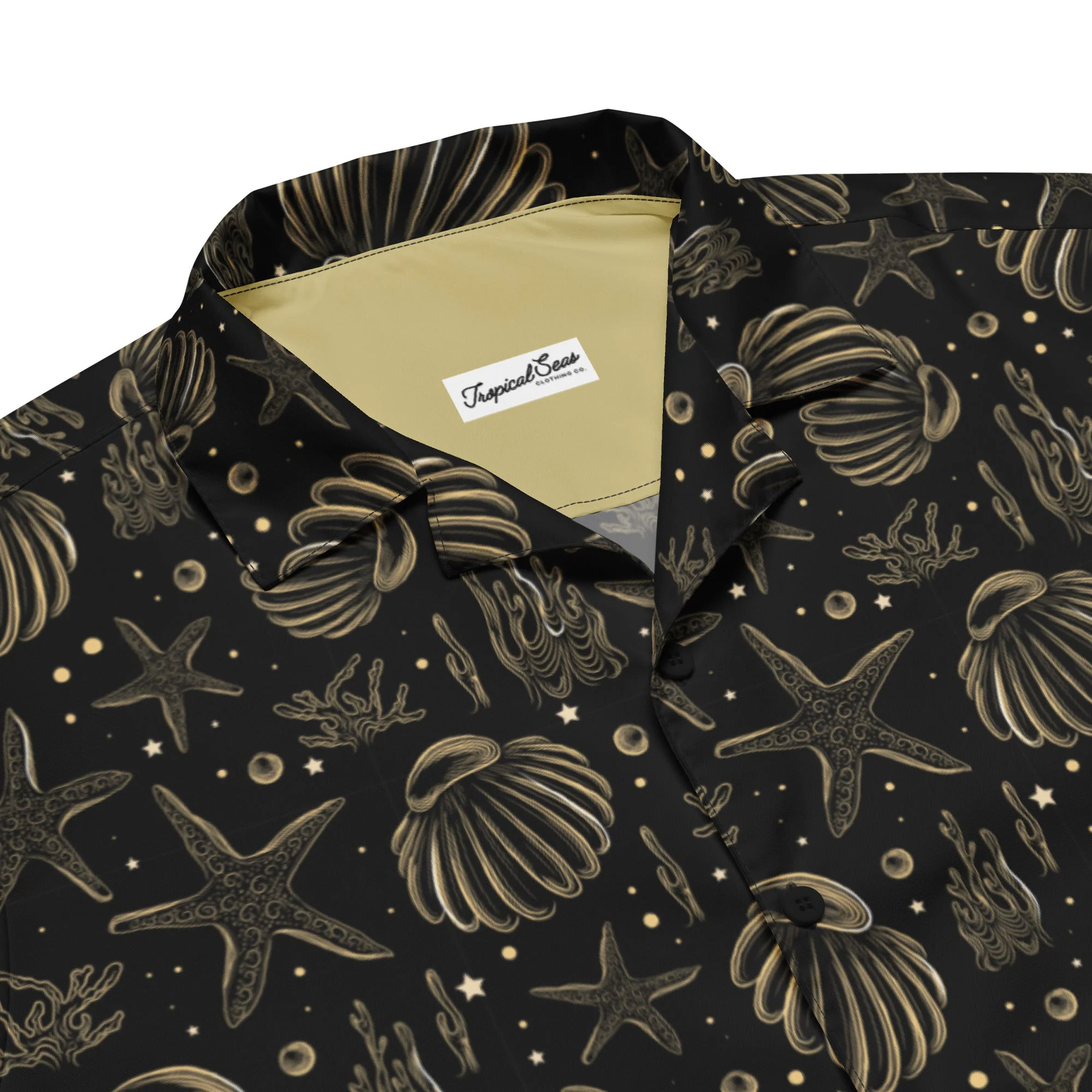 Golden Shore Button Down Hawaiian Shirt - Coastal Summer 2024 Collection - Image 2