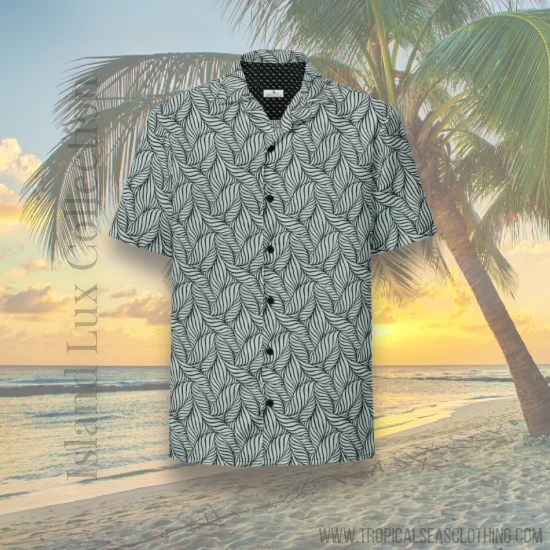 Grey Palm button shirt - Image 2