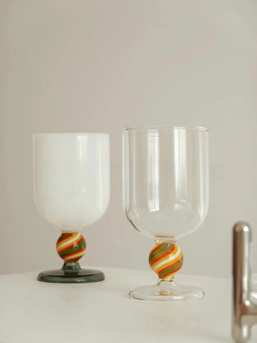 Gumballs Wine Glass - Eclectic Whimsical Coloured Cocktail Glasses - Image 5