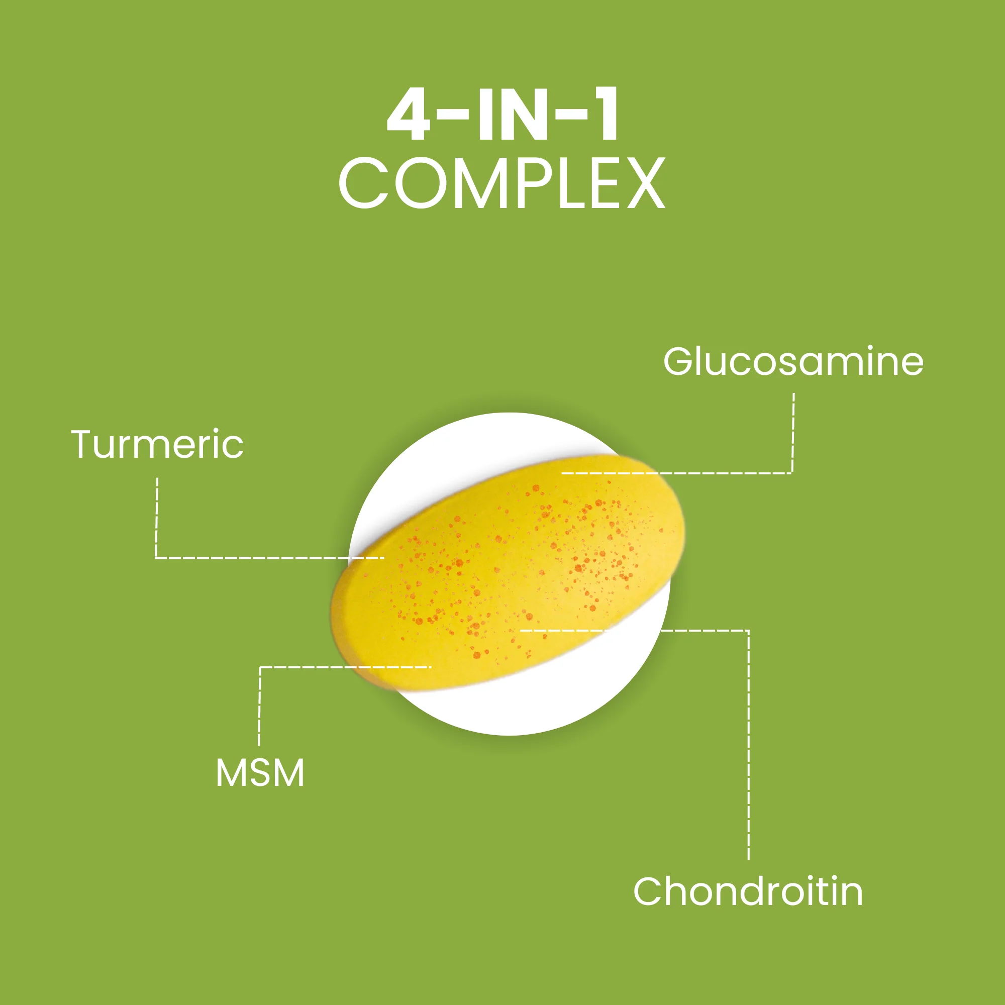 Halal Joint Support with Glucosamine + Turmeric + MSM Tablets - Image 3