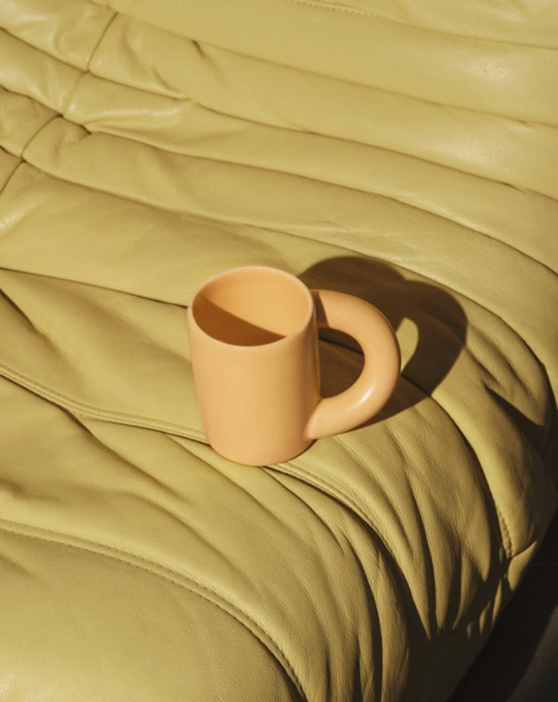 Handcrafted Ceramic Chubby Mugs with Big Twisted Handle - Unique Stylish Tea & Coffee Cups - Image 9