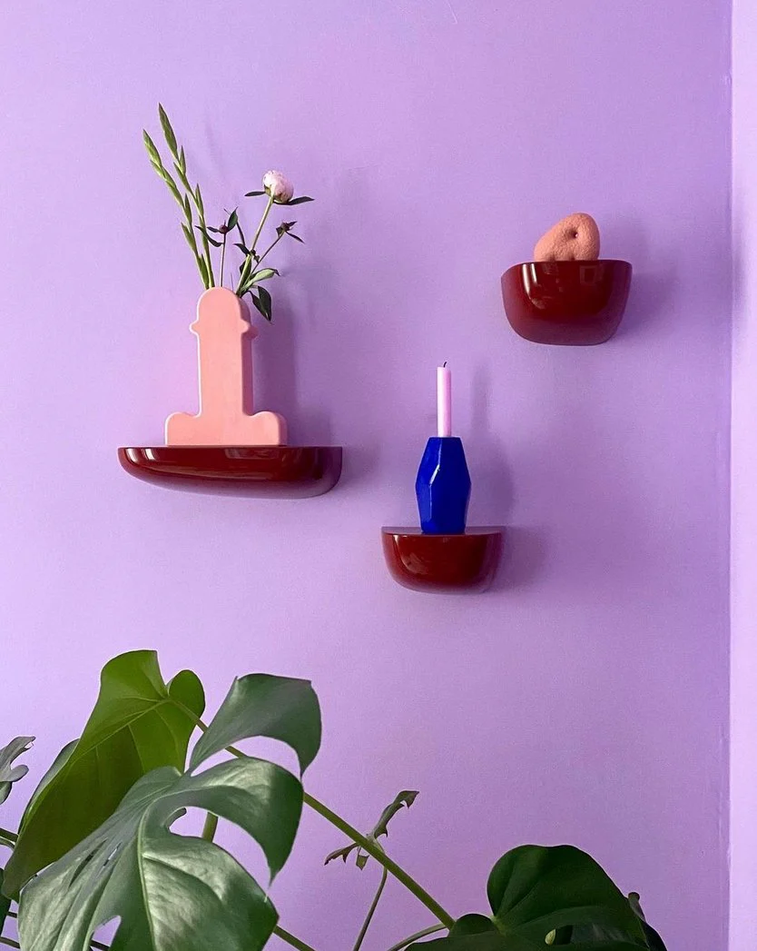 Handmade Memphis Ceramic Dick Vase | Decorative Shiva Flower Vase - Image 5