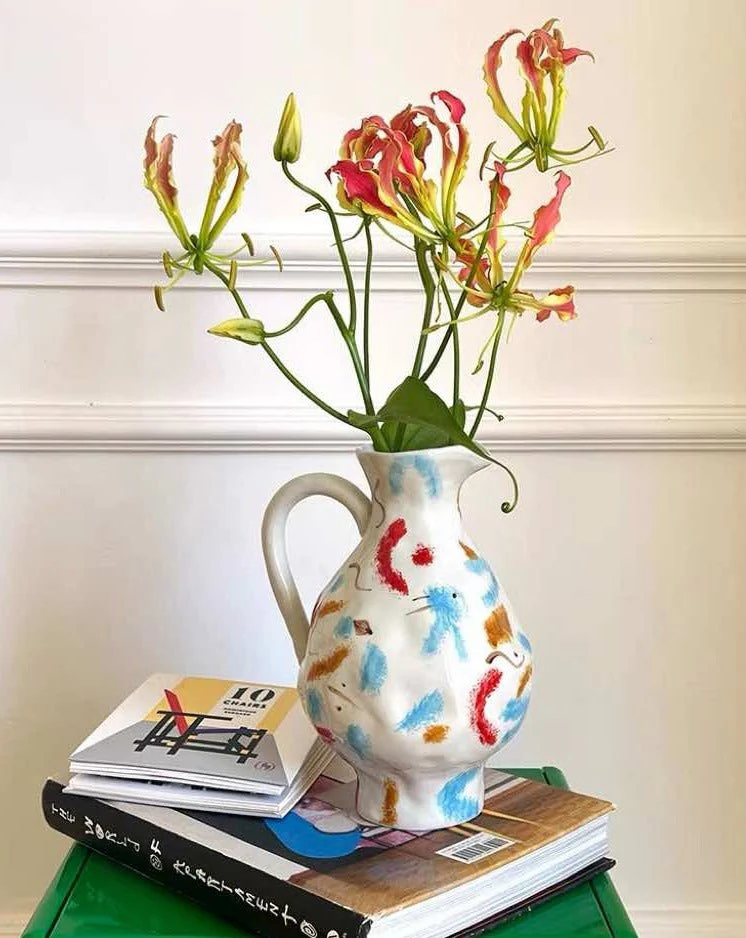 Handmade Nordic Style Pottery Jug Vase - Image 4