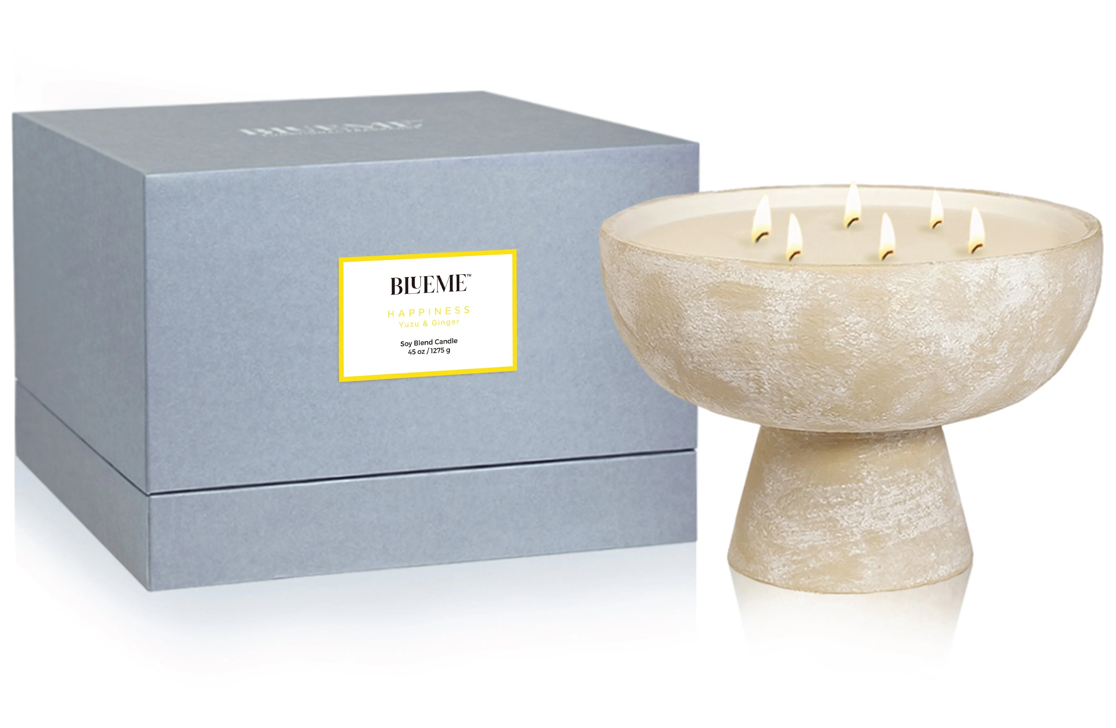 Happiness - Ceramic Refillable Candle - Yuzu & Ginger - Image 7
