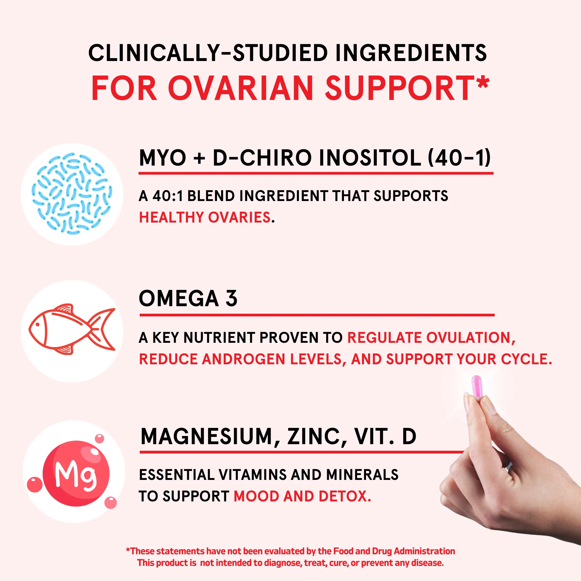 Happy Hormones PCOS Multivitamin V1, Myo D-Chiro Inositol - Image 3