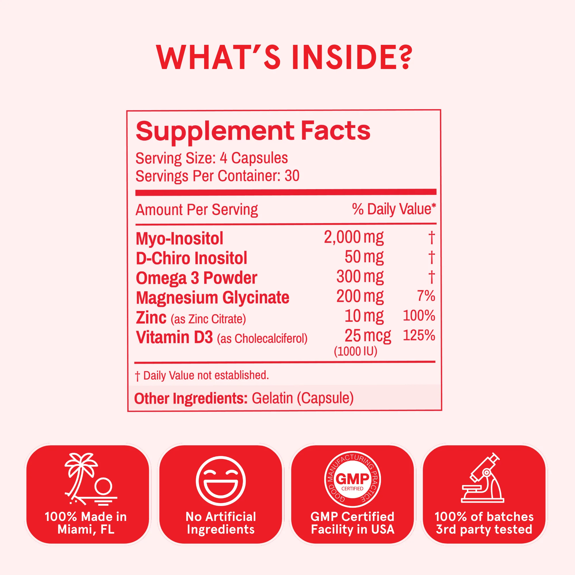 Happy Hormones PCOS Multivitamin V1, Myo D-Chiro Inositol - Image 4