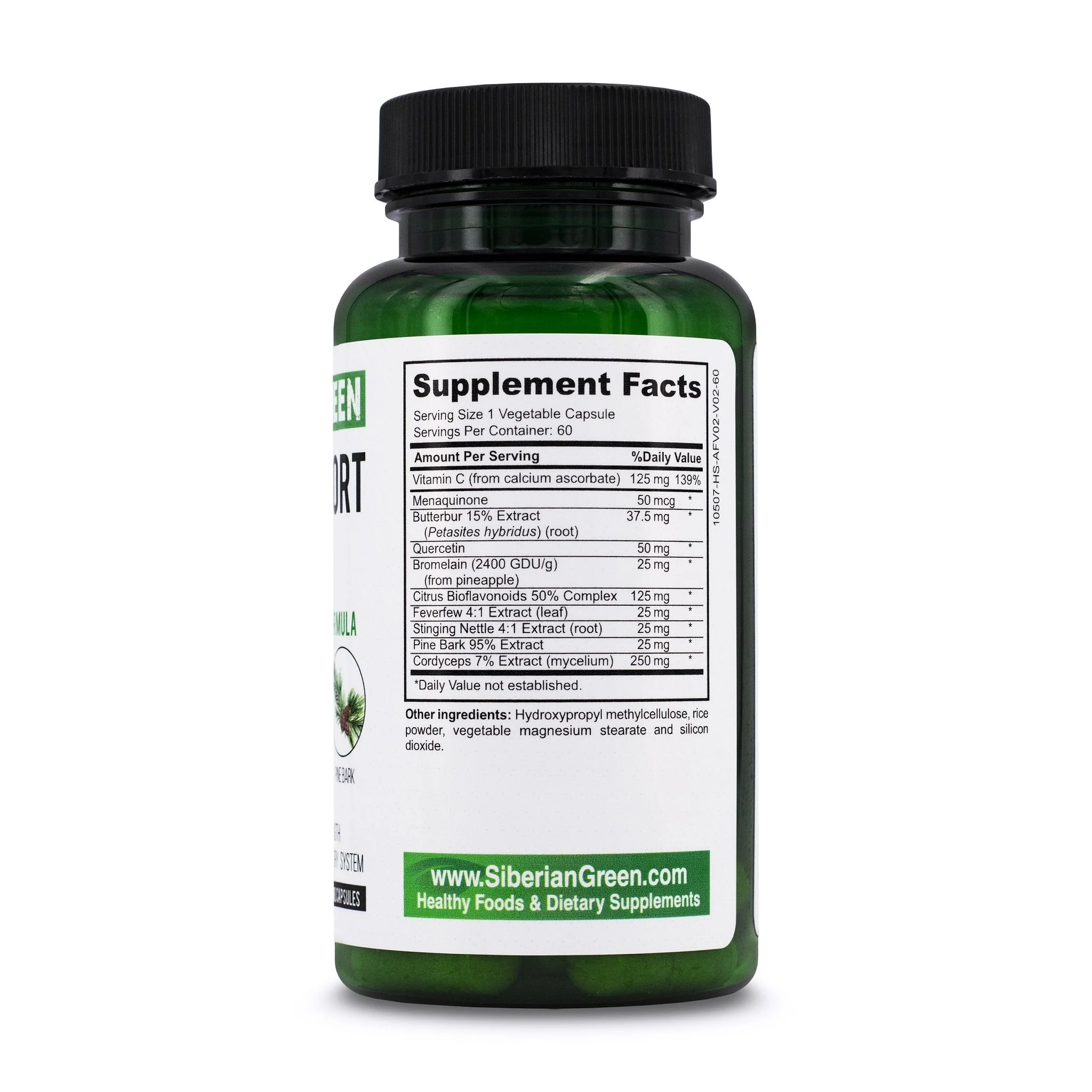 Herbal Lung Support – Quercetin, Pine Bark, Citrus Bioflavonoids | 60 Capsules by Siberian Green - Image 4