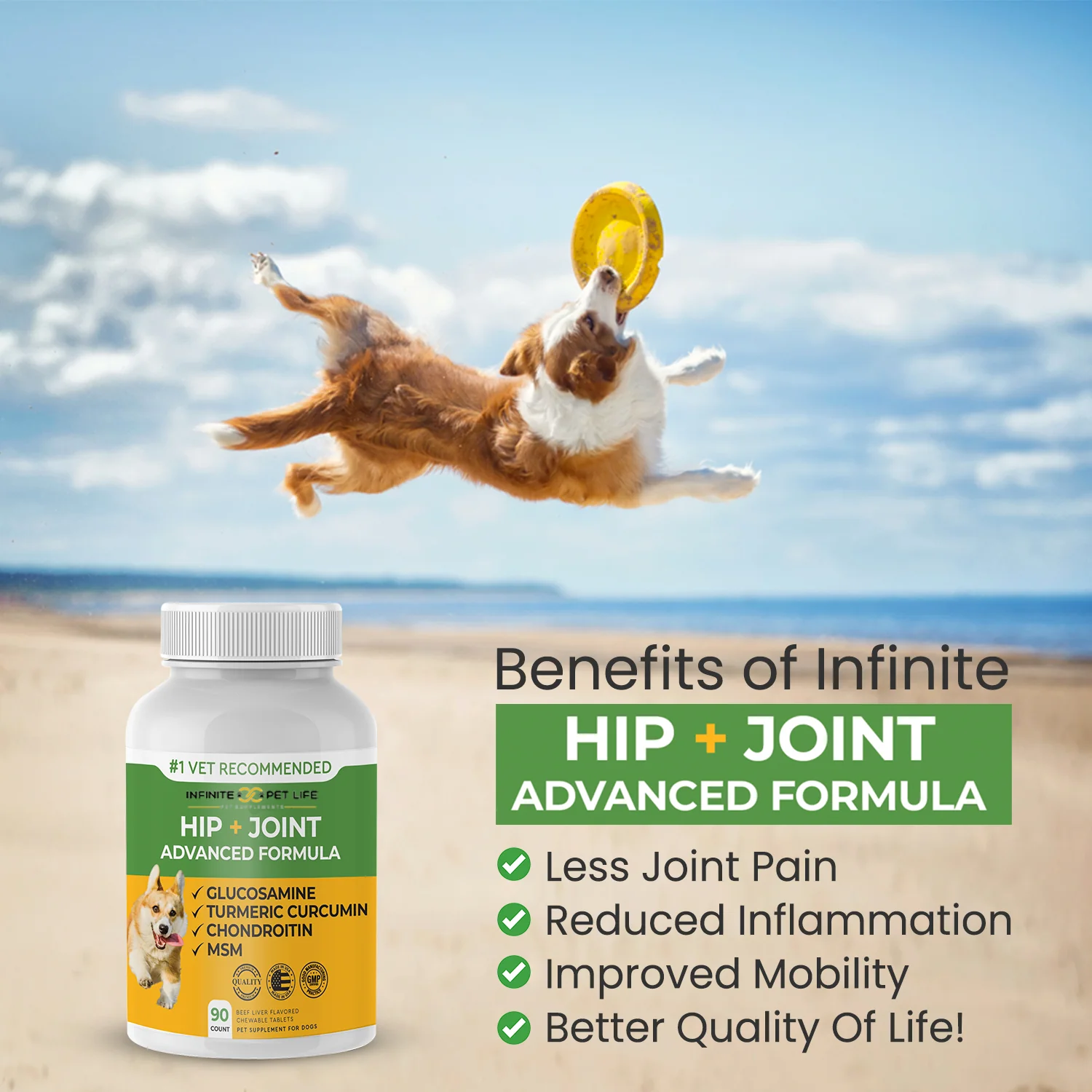 Hip & Joint Advanced Formula - 90 Mobility & Dog Joint Pain Relief Chews - Glucosamine, Chondroitin, MSM, & Turmeric for Superior Joint Health - Image 8