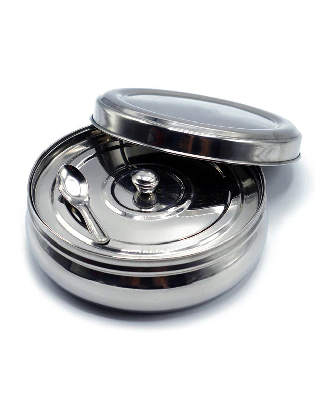 Indian Spice Tray (Spice Box or Spice Rack - also known as Masala Dani or Masala Dabba), Stainless Steel - Image 5