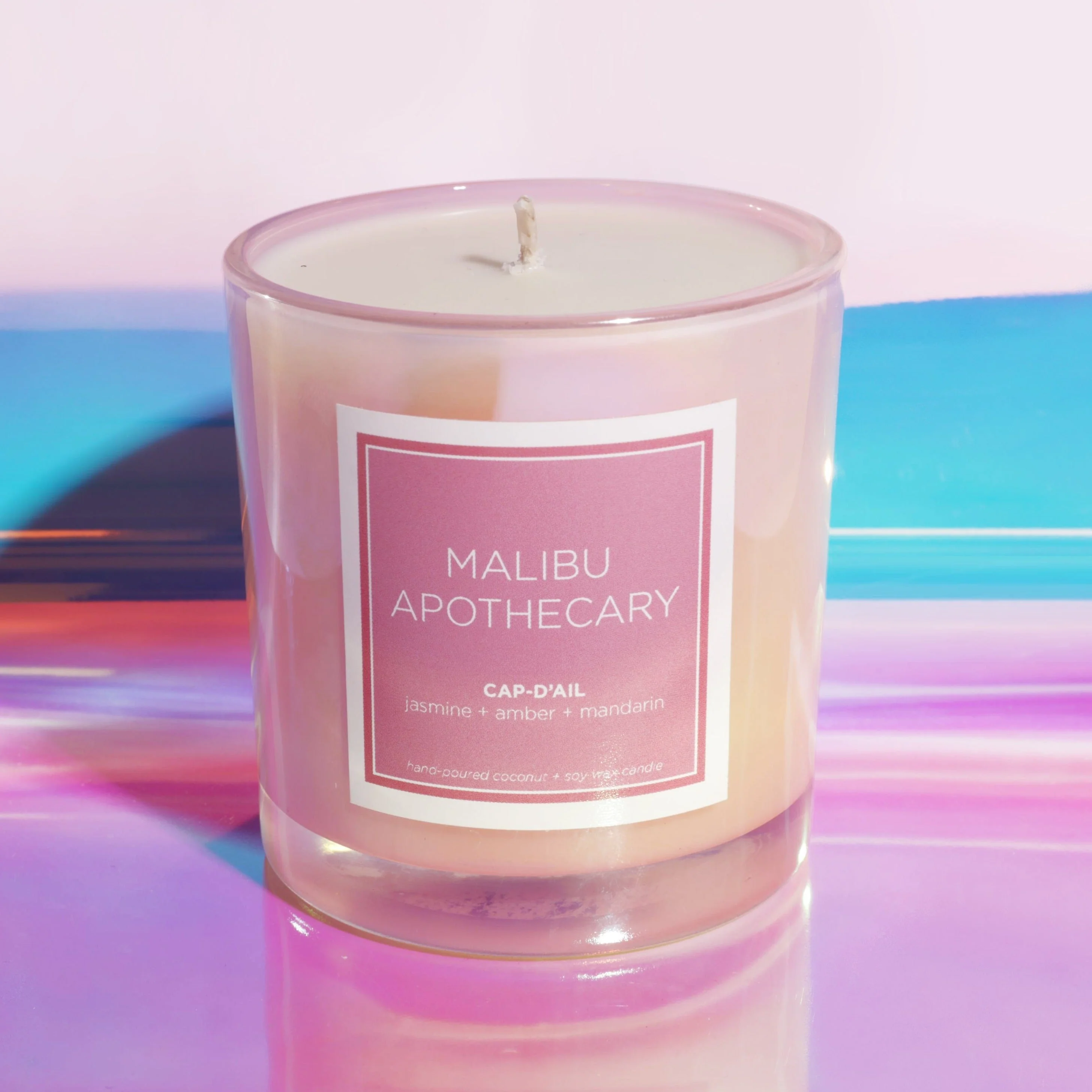 Iridescent Pink Candle - Image 6
