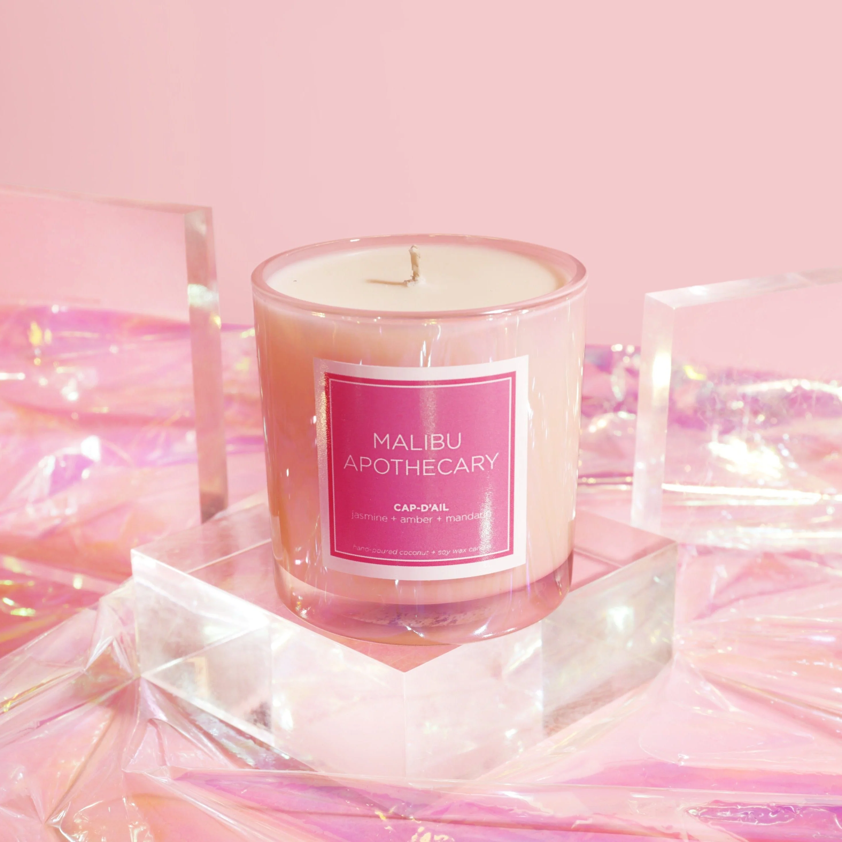 Iridescent Pink Candle - Image 7