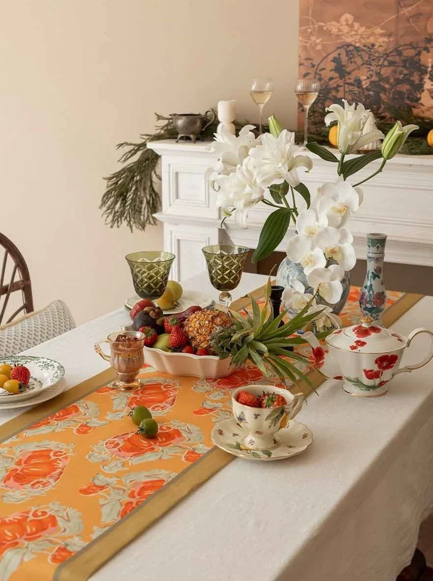 Italian Style Decorative Table Runner for Elegant Fall Table Setting - Image 7