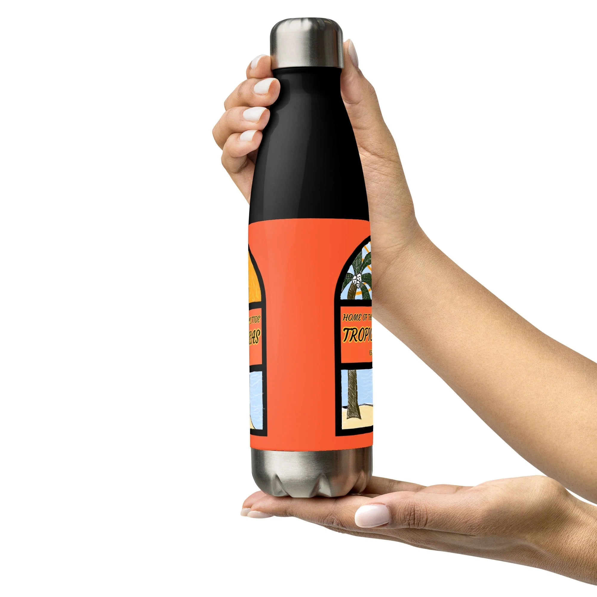 Lazy Afternoon Sketch Stainless Steel Water Bottle - Image 5