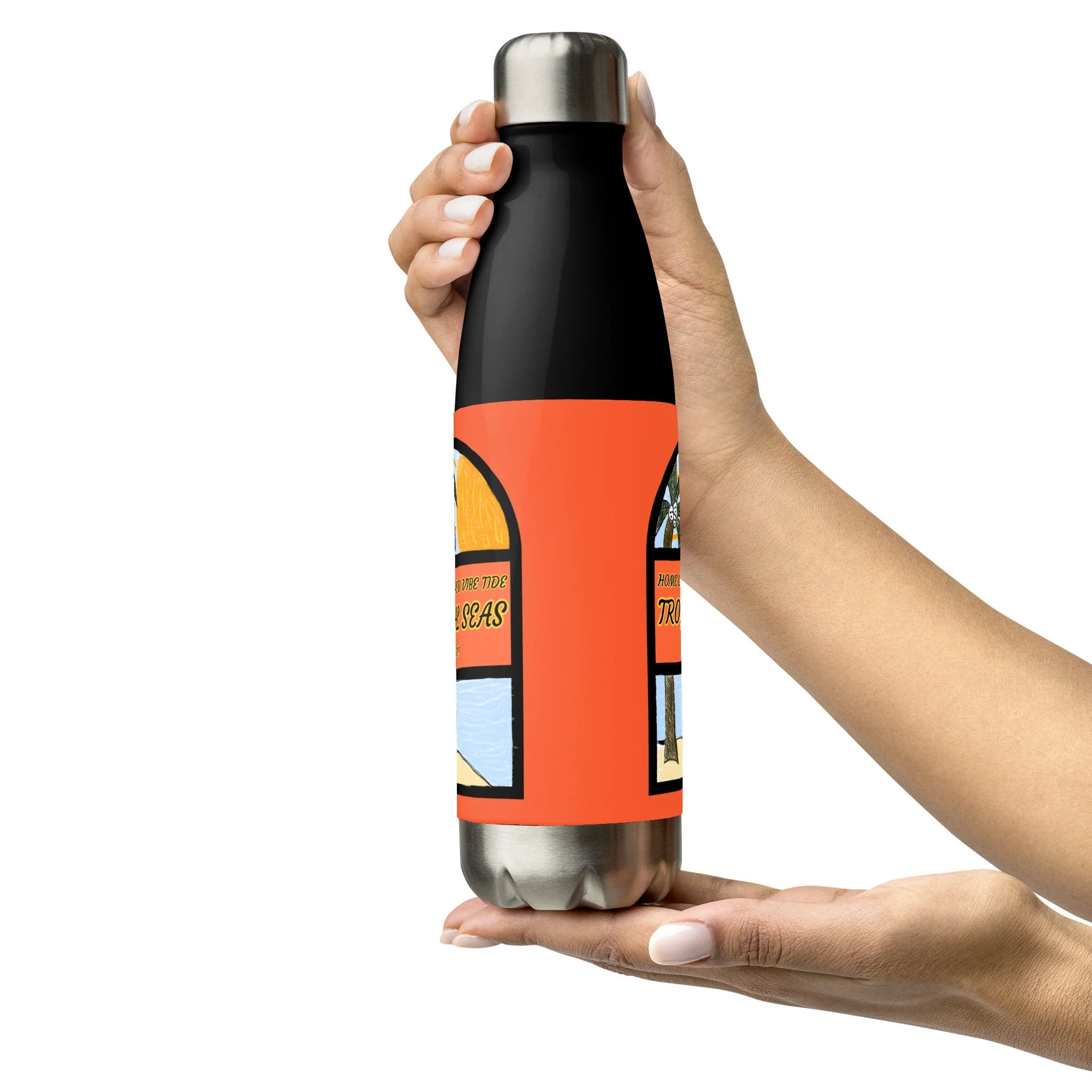 Lazy Afternoon Sketch Stainless Steel Water Bottle - Image 6