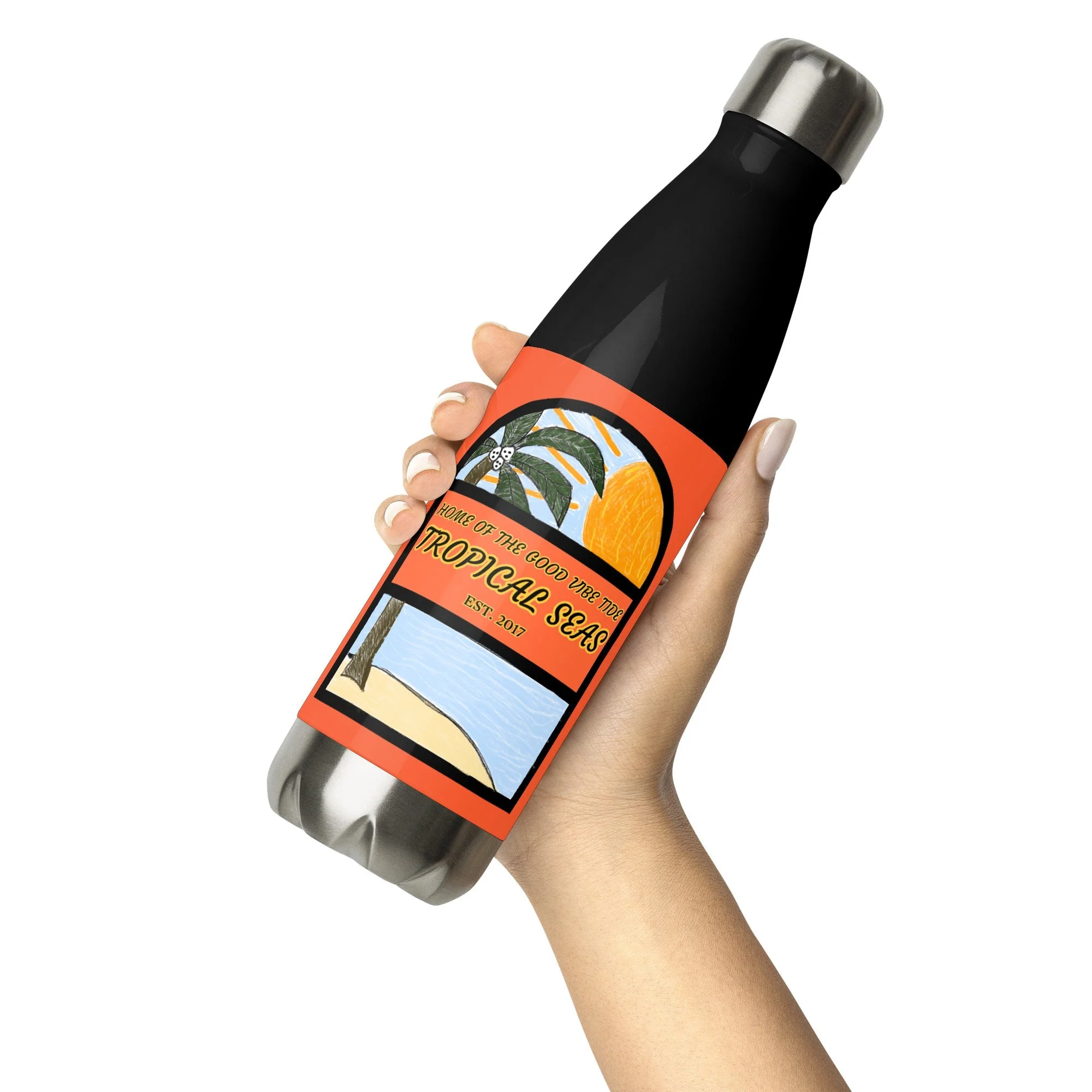 Lazy Afternoon Sketch Stainless Steel Water Bottle - Image 7