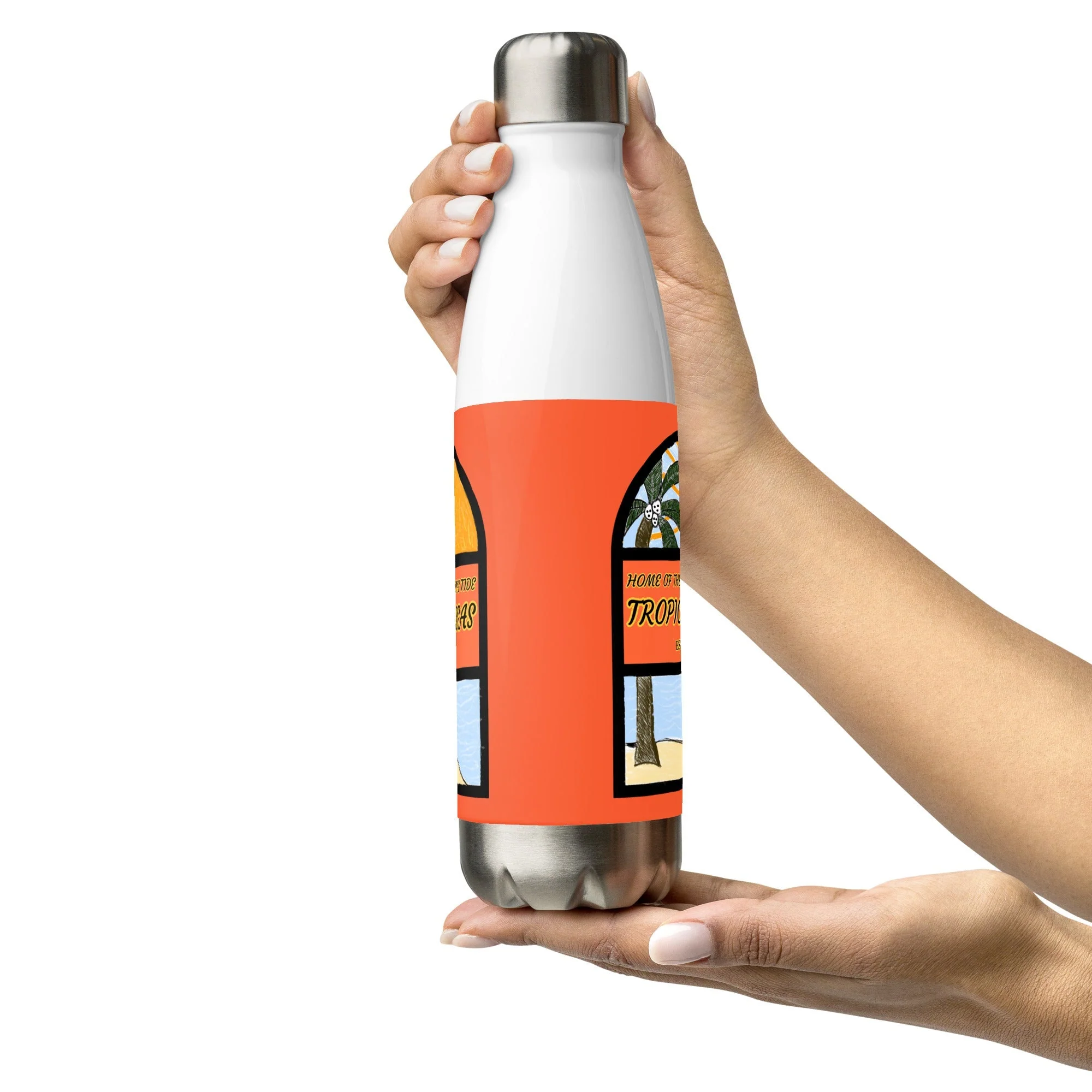Lazy Afternoon Sketch Stainless Steel Water Bottle - Image 9