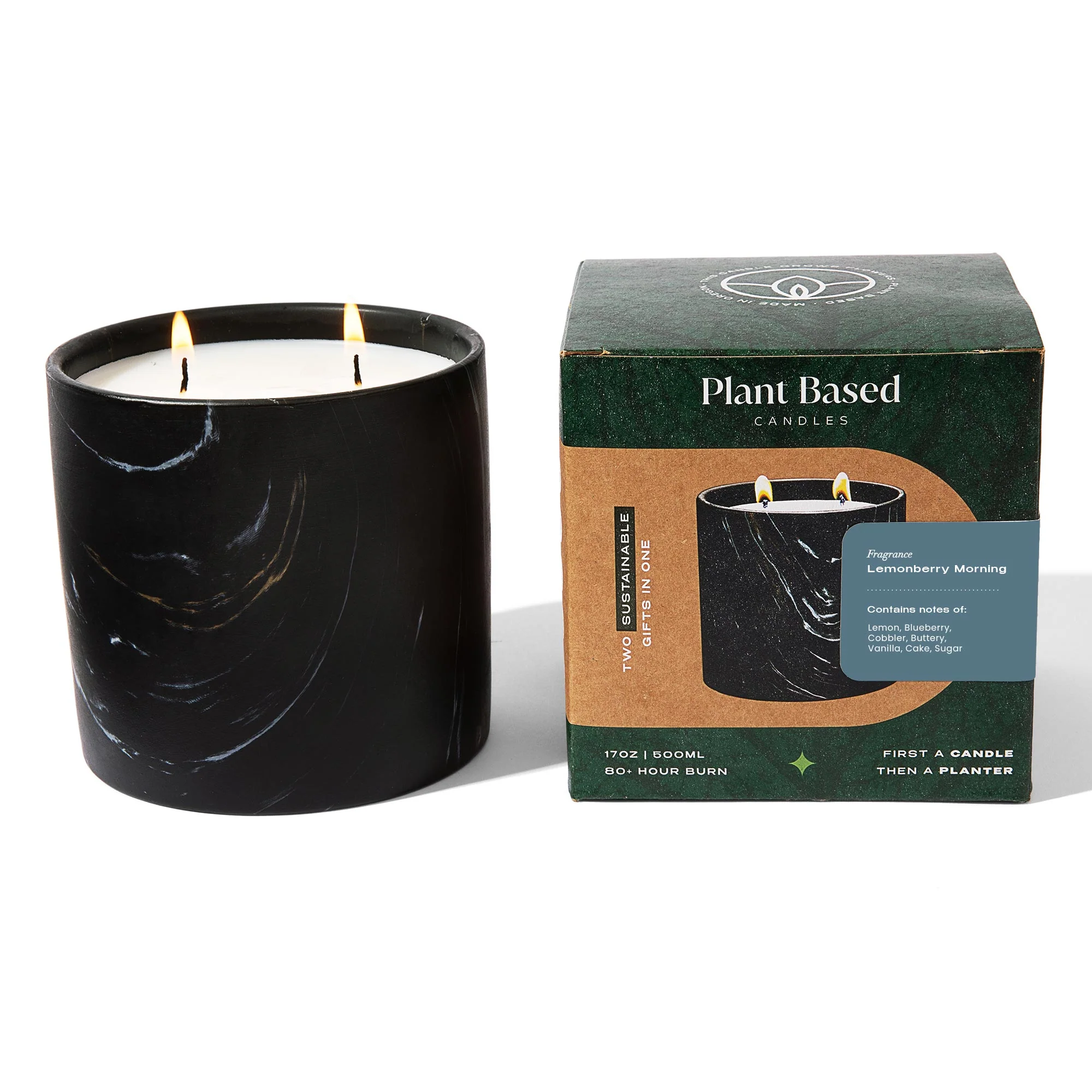 Lemonberry Morning Black Marquina Candle 17oz - Image 7