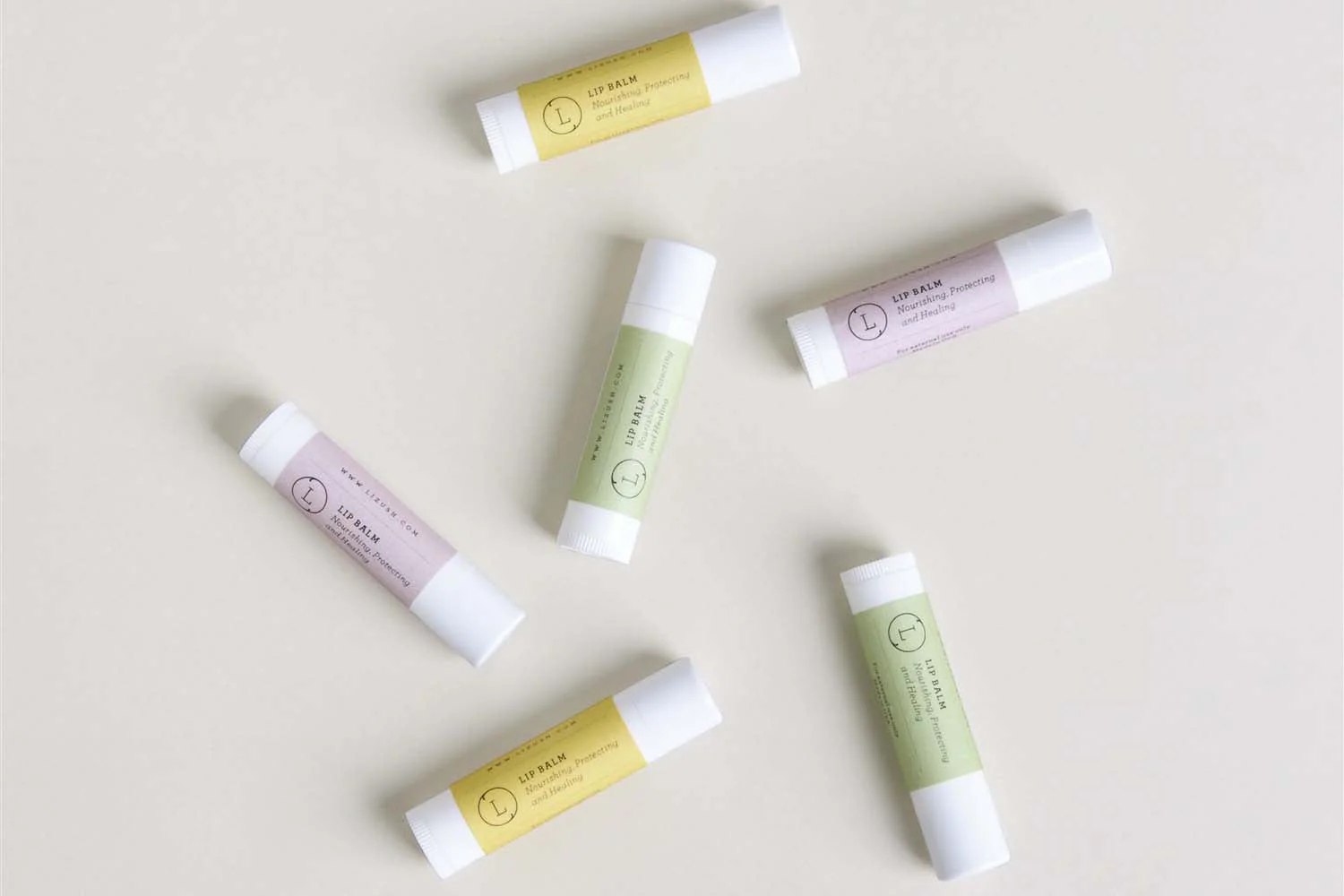 Lip Balm, Set of 3 Natural Unscented Lip Balms - Image 3