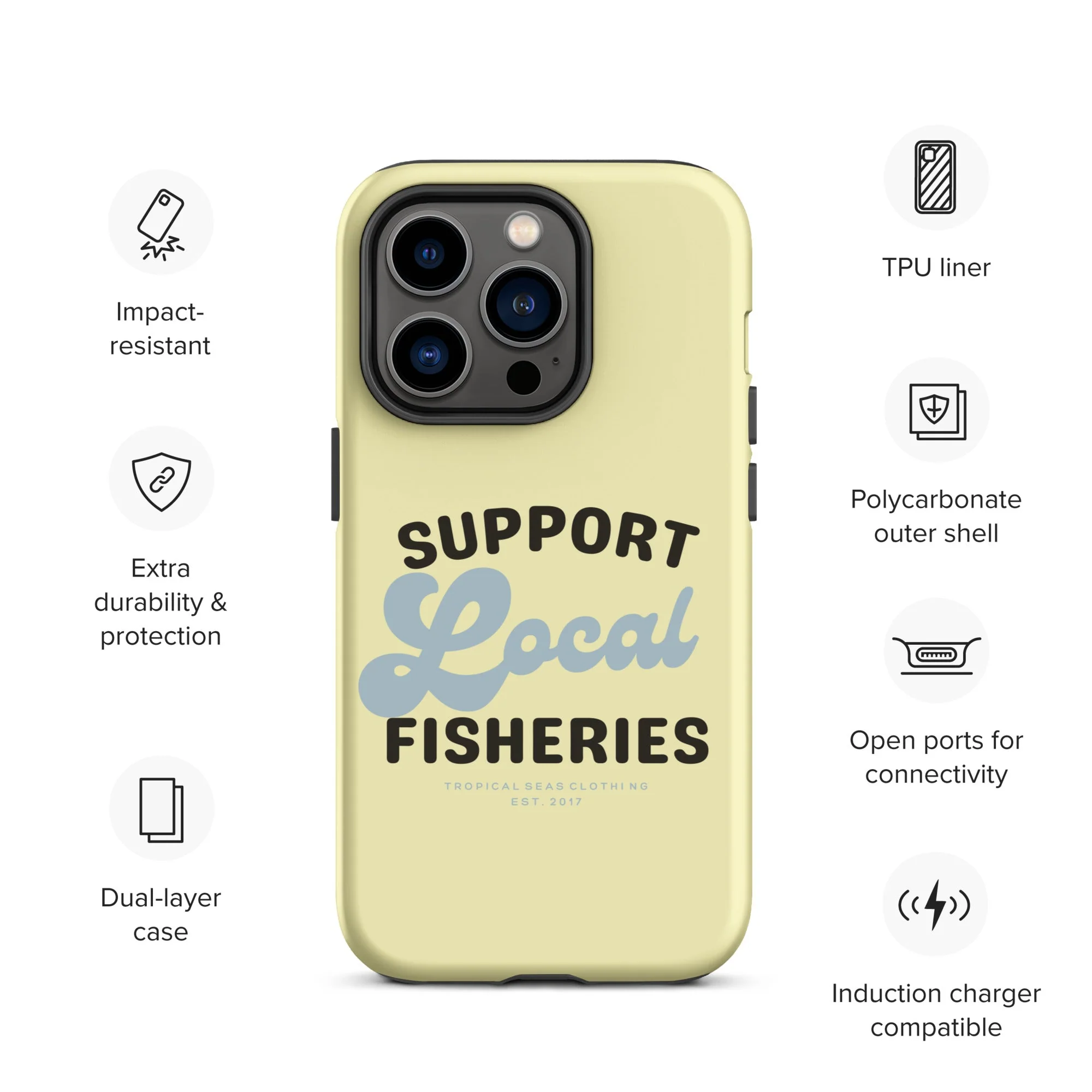 Local Fisheries Tough Case for iPhone® - Image 8